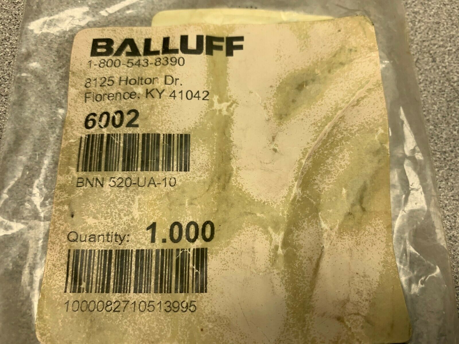 NEW IN BAG BALLUFF PART BNN520-UA-10