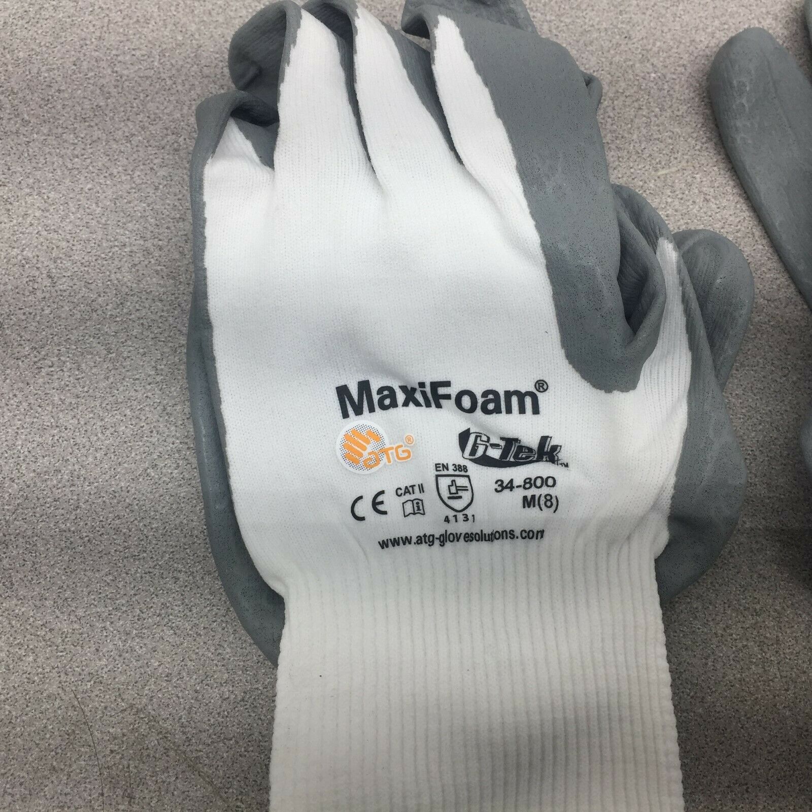 NEW NO BOX (LOT OF 4 PAIR) G-TEK MAXIFOAM MED (8) GLOVES 34-800-M