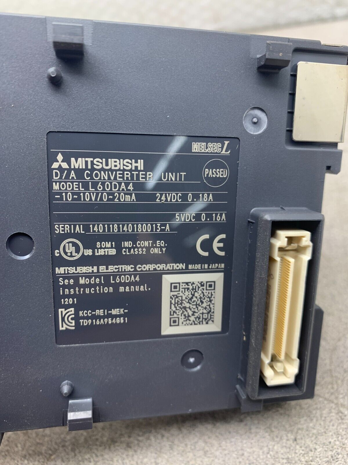 USED MITSUBISHI MELSEC D/A CONVERTER UNIT L60DA4