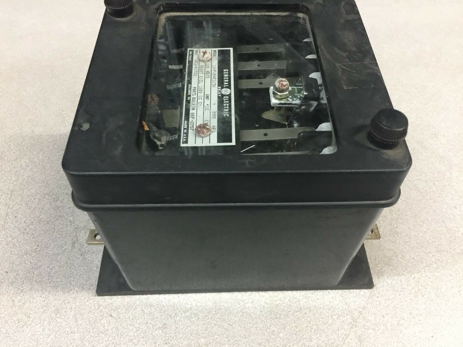 USED GE 125VDC  MULTI CONTACT AUXILIARY RELAY 12HFA54E187H