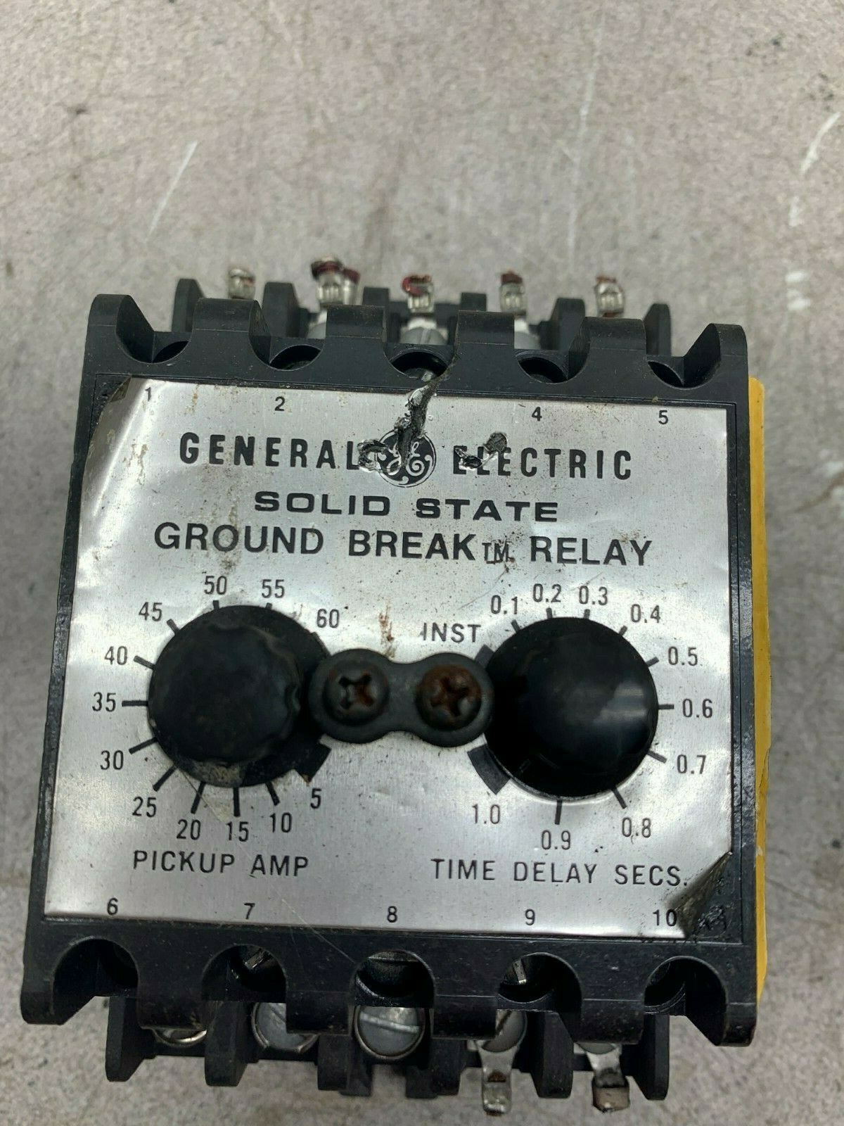 USED GENERAL ELECTRIC SOLID STATE GROUND BRAKE RELAY TGSR06