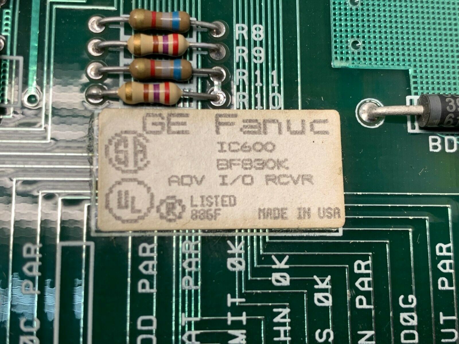 USED GENERAL ELECTRIC FANUC CIRCUIT BOARD IC600BF830K