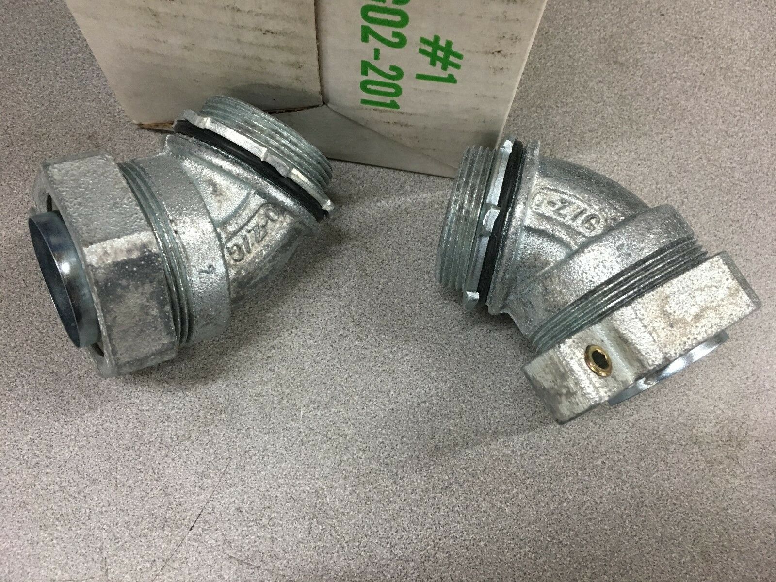 QTY:2 NEW IN BOX O-Z / GEDNEY 1-1/2" GROUNDING LIQUIDTIGHT CONNECTORS 4Q-4150L