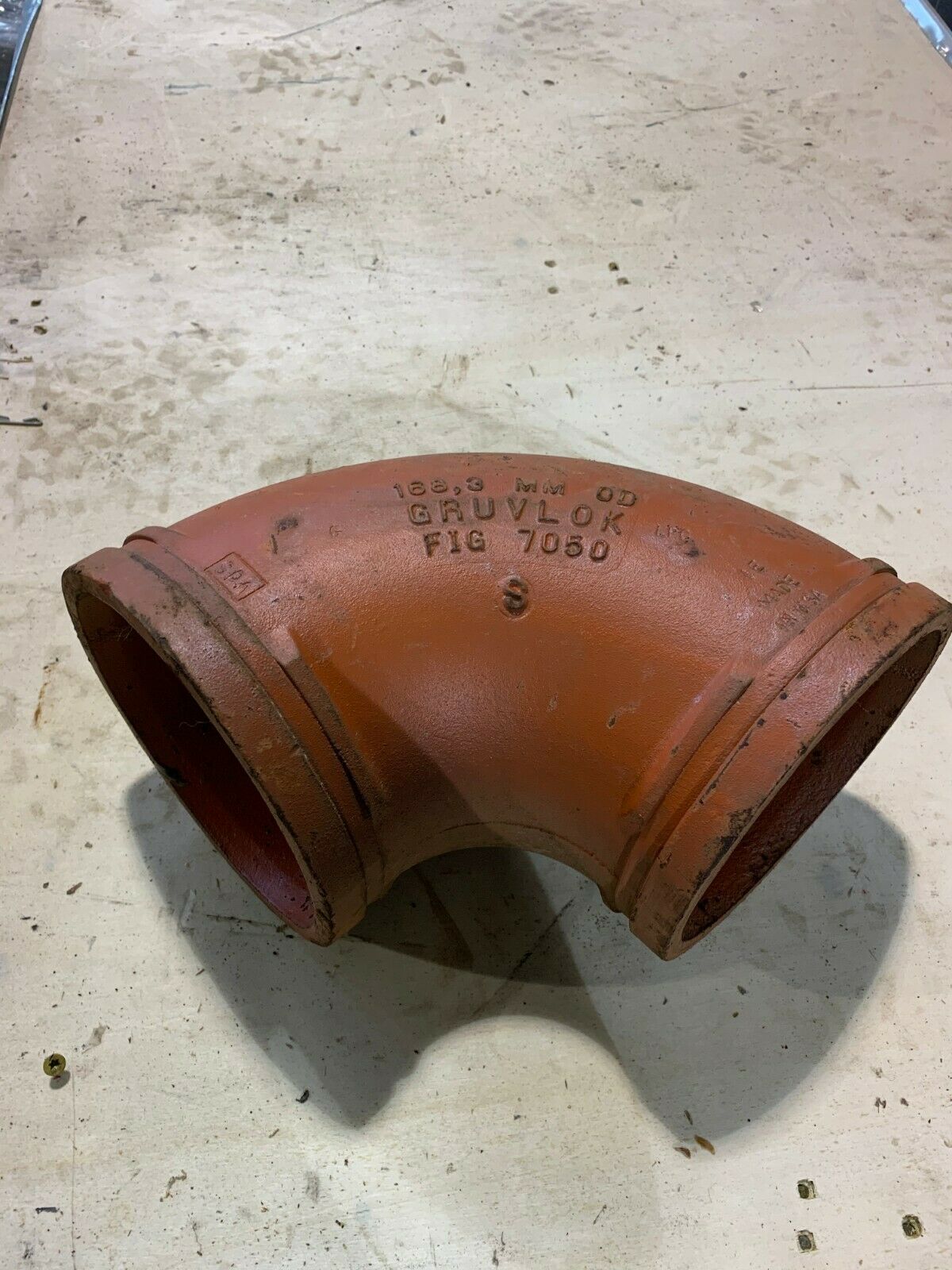 NEW GRUVLOK 6" PIPE FITTING 7050 ELBOW 168,3 MM OD