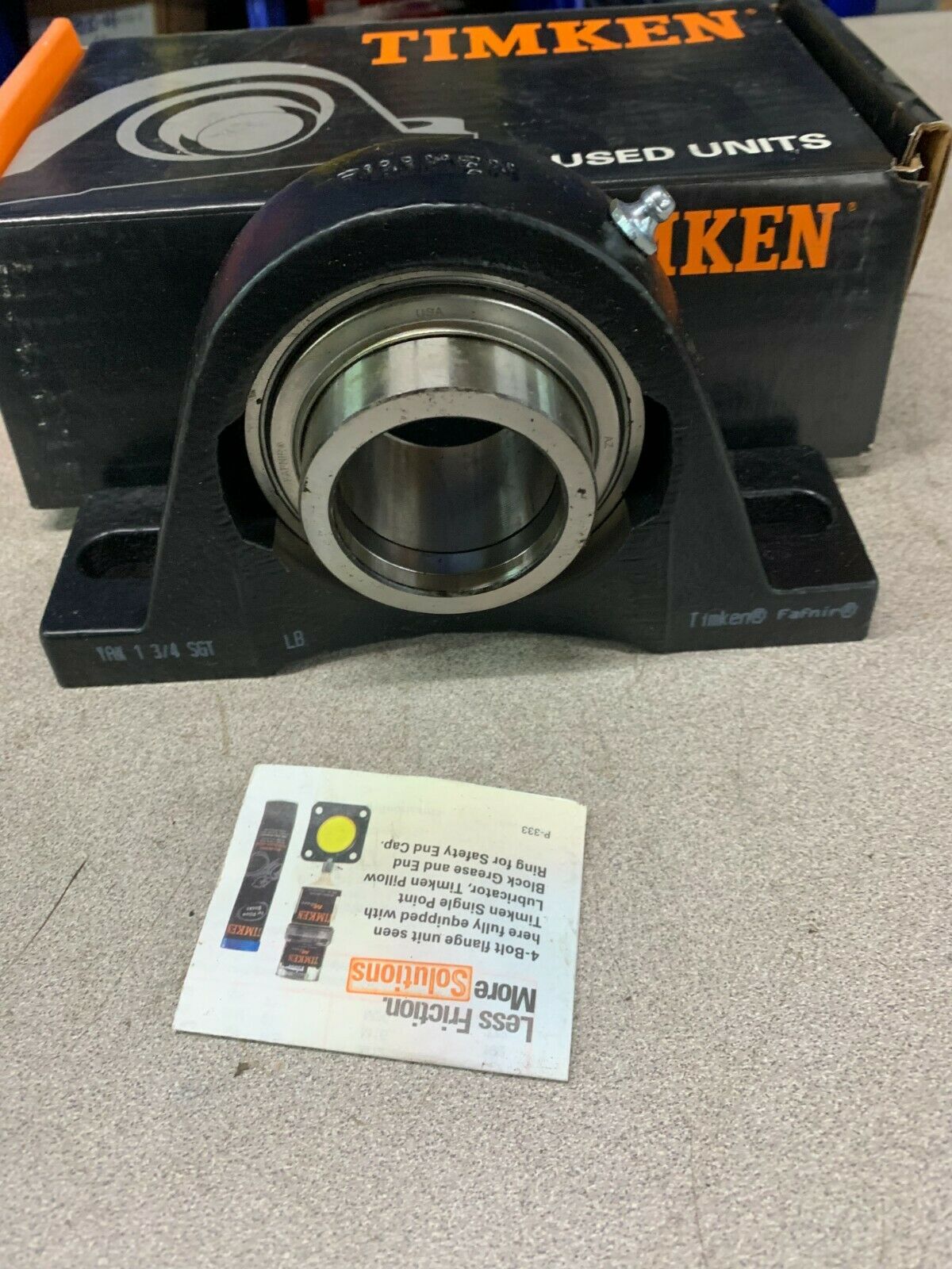 NEW IN BOX TIMKEN YAK1 3/4SGT PILLOW BLOCK BEARING YAK 1-3/4 SGT