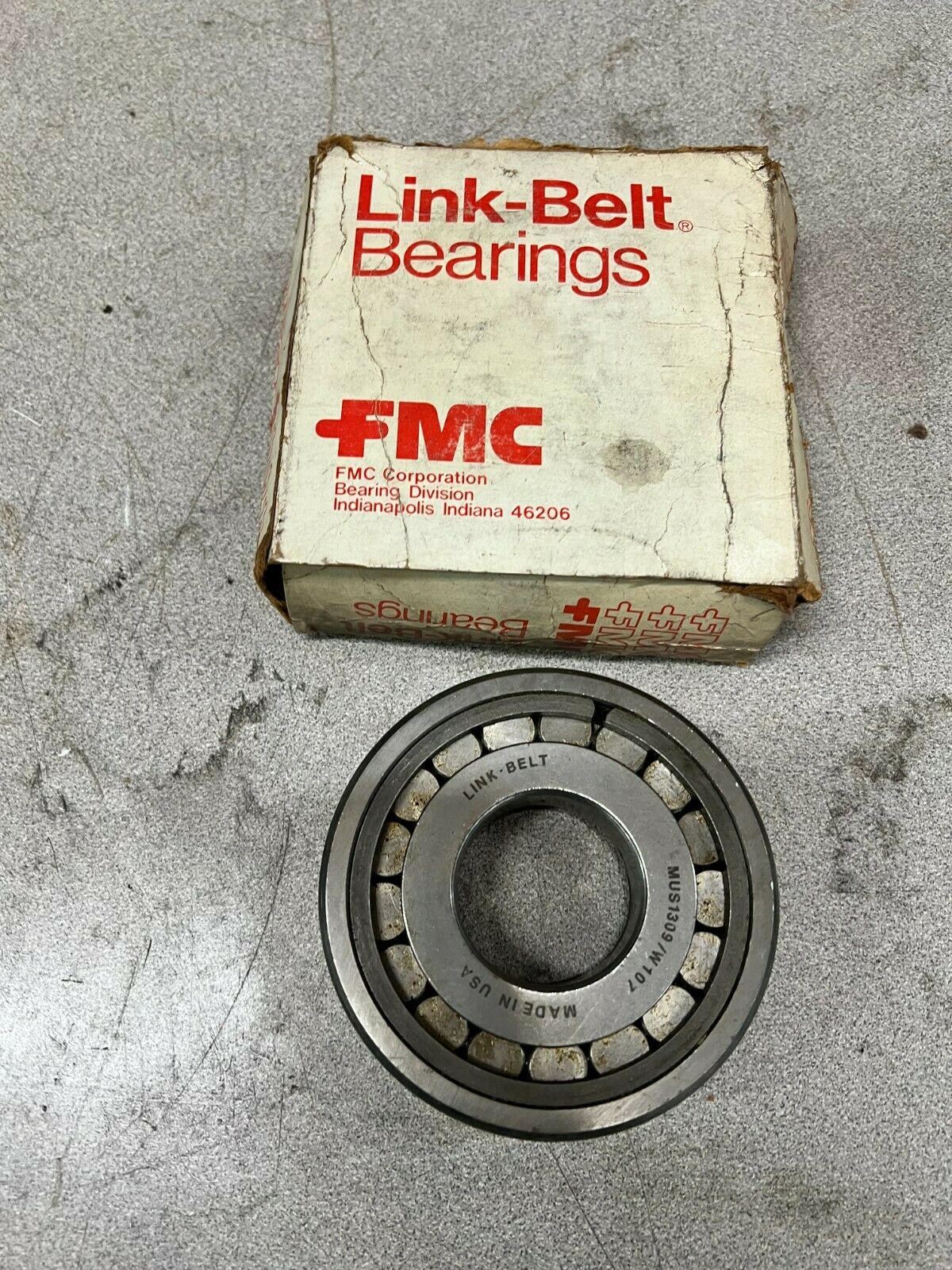 NEW IN BOX LINKBELT MUS1309/W107 CYLINDRICAL BEARING MUS1309TM