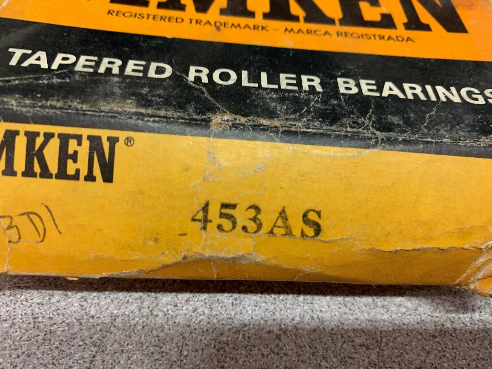 NEW IN BOX TIMKEN BEARING 453AS