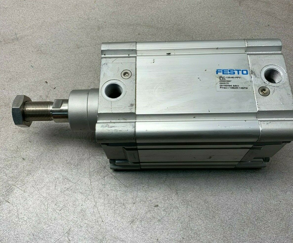 NEW NO BOX FESTO PNEUMATIC CYLINDER DNC-125-60-PPV-A-R3