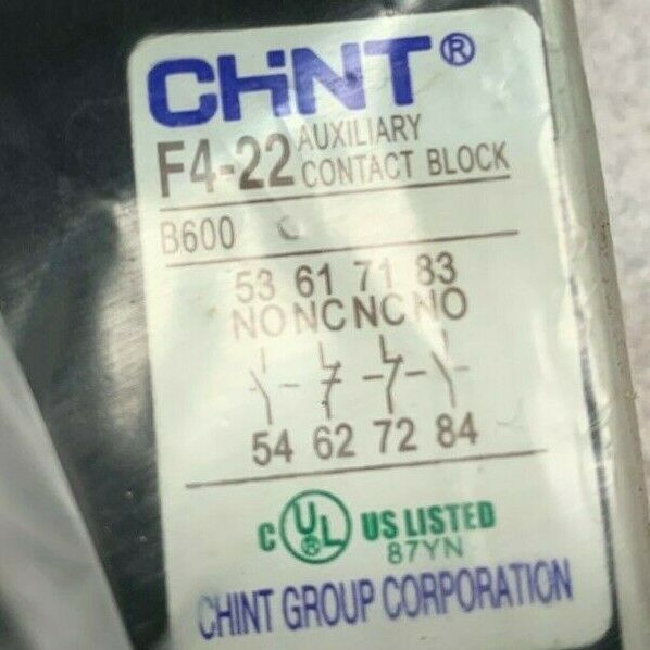 NEW IN BOX CHINT CONTACT BLOCK FU-22