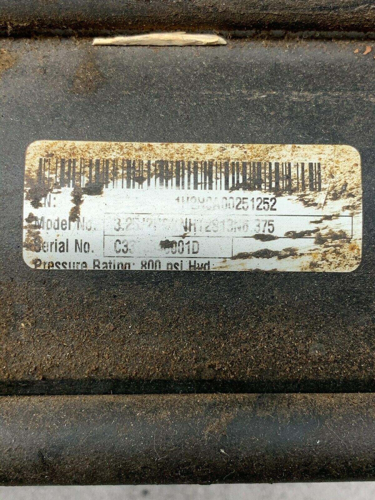 USED PARKER HYDRAULIC CYLINDER 1H2H0A00251252