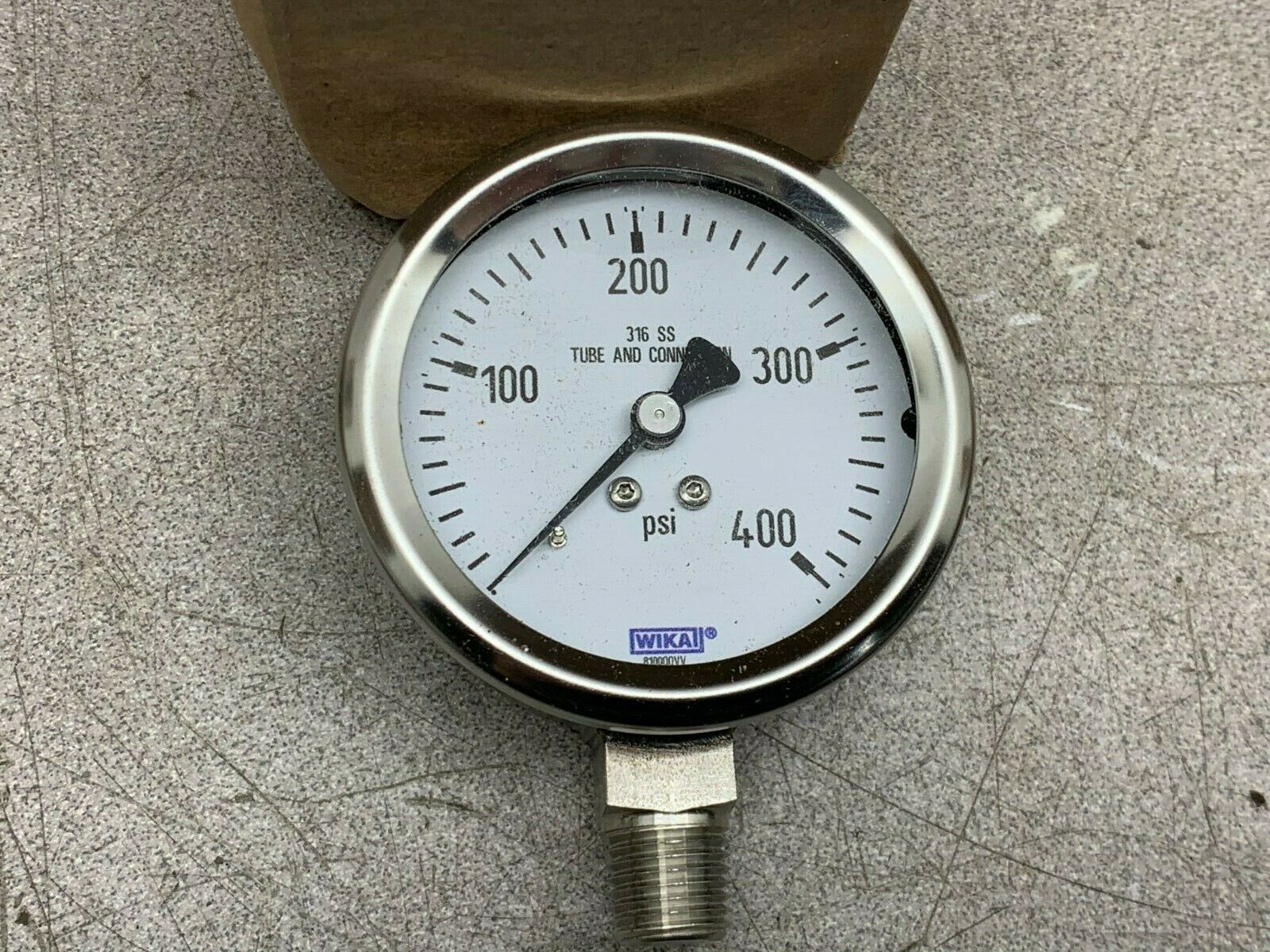 NEW IN BOX WIKA 400 PSI 1/4NPT PRESSURE GAUGE 9768661