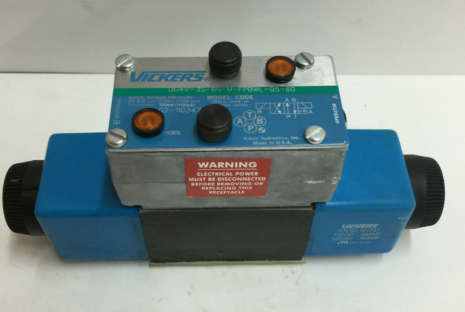 NEW VICKERS DIRECTIONAL CONTROL VALVE DG4V-3S-6N-M-FPBWL-B5-60