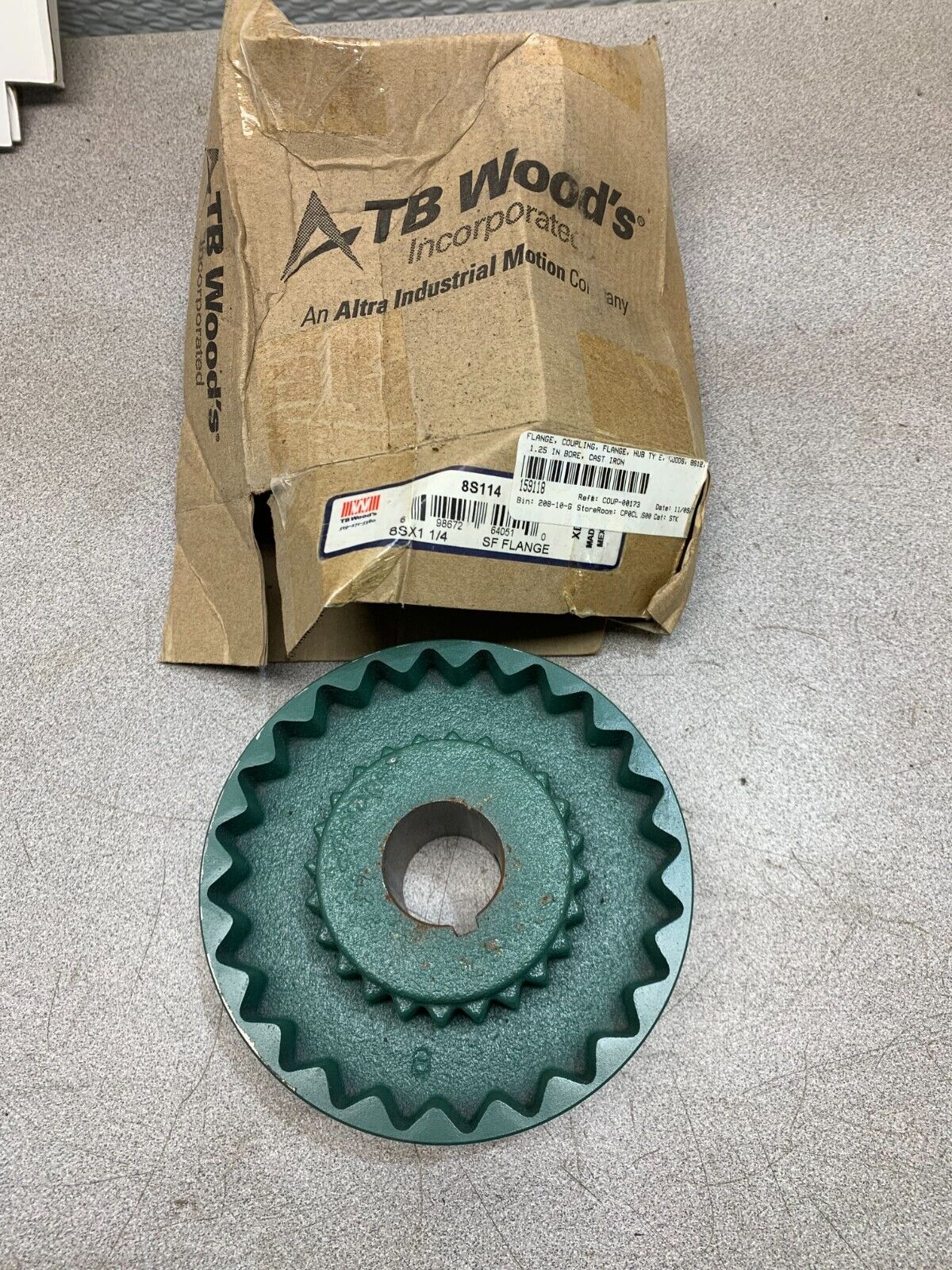 NEW TB WOODS 8S114 SF FLANGE 8SX1 1/4