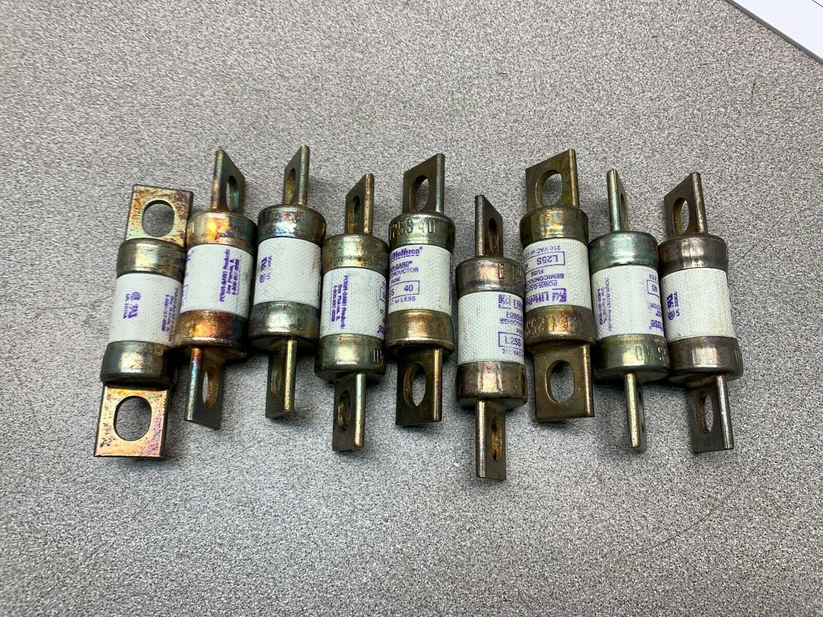 LOT OF 9 NEW NO BOX LITTELFUSE L25S