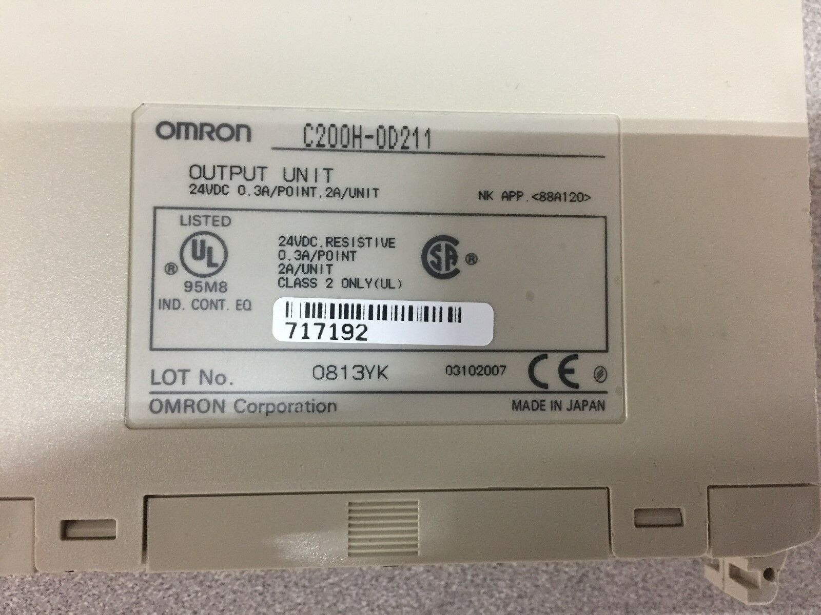 USED OMRON OUTPUT MODULE C200H-OD211