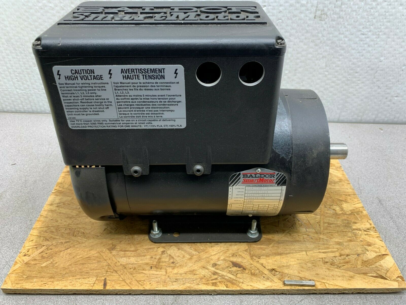 NEW IN BOX BALDOR 1HP 3500RPM SMART MOTOR CSM3546T-2 DRIVE DV35001A104