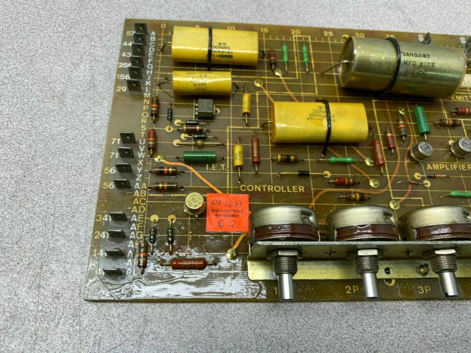 USED RELIANCE ELECTRIC EMITTER FOLLOWER CIRCUIT BOARD 51445-A