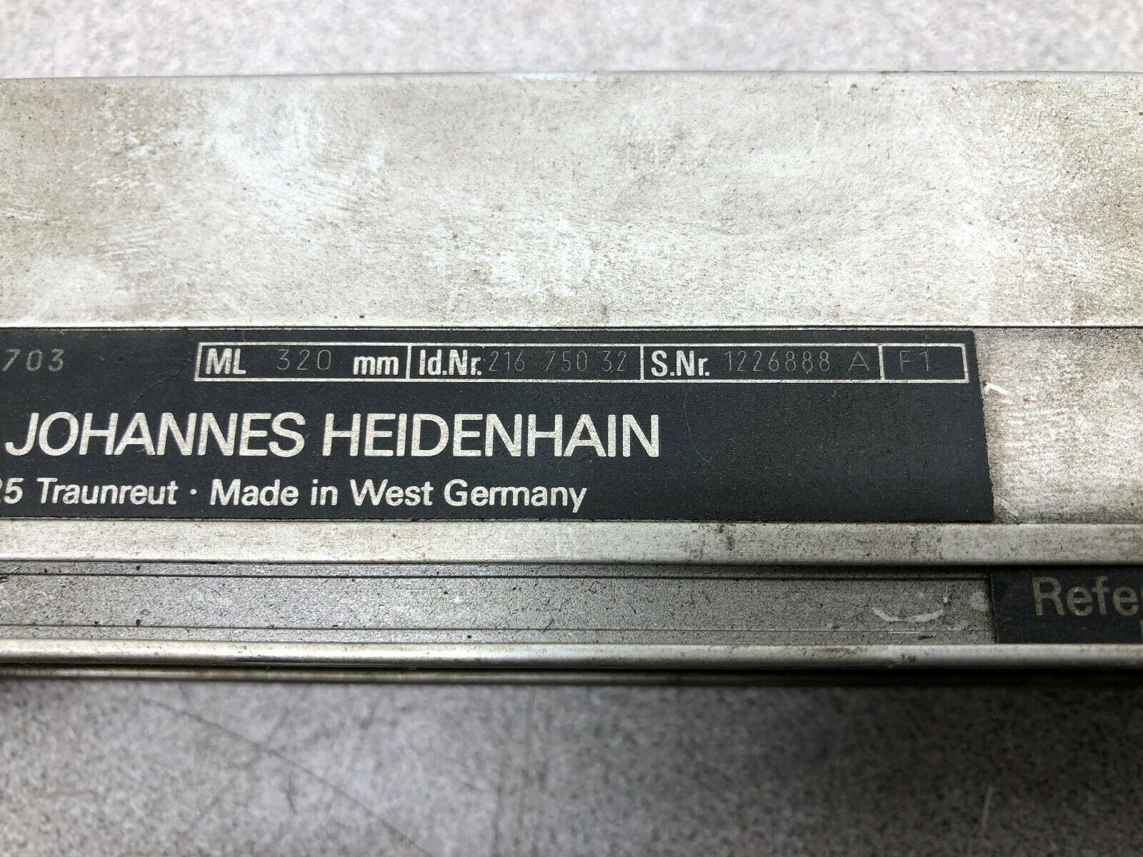 USED HEIDENHAIN ML 320 MM LINEAR ENCODER 216 750 3,2