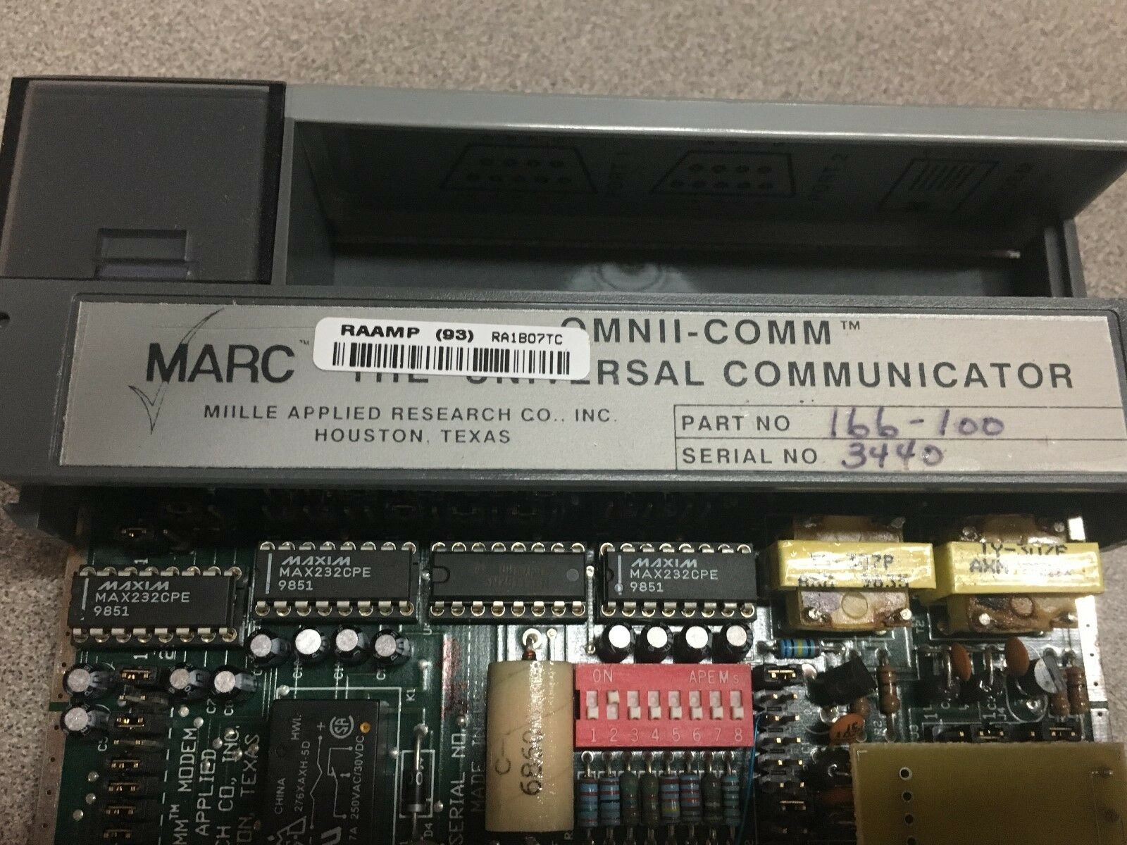 NEW IN BOX MARC COMMUNICATION MODULE 166-100 FOR ALLEN-BRADLEY SLC 500