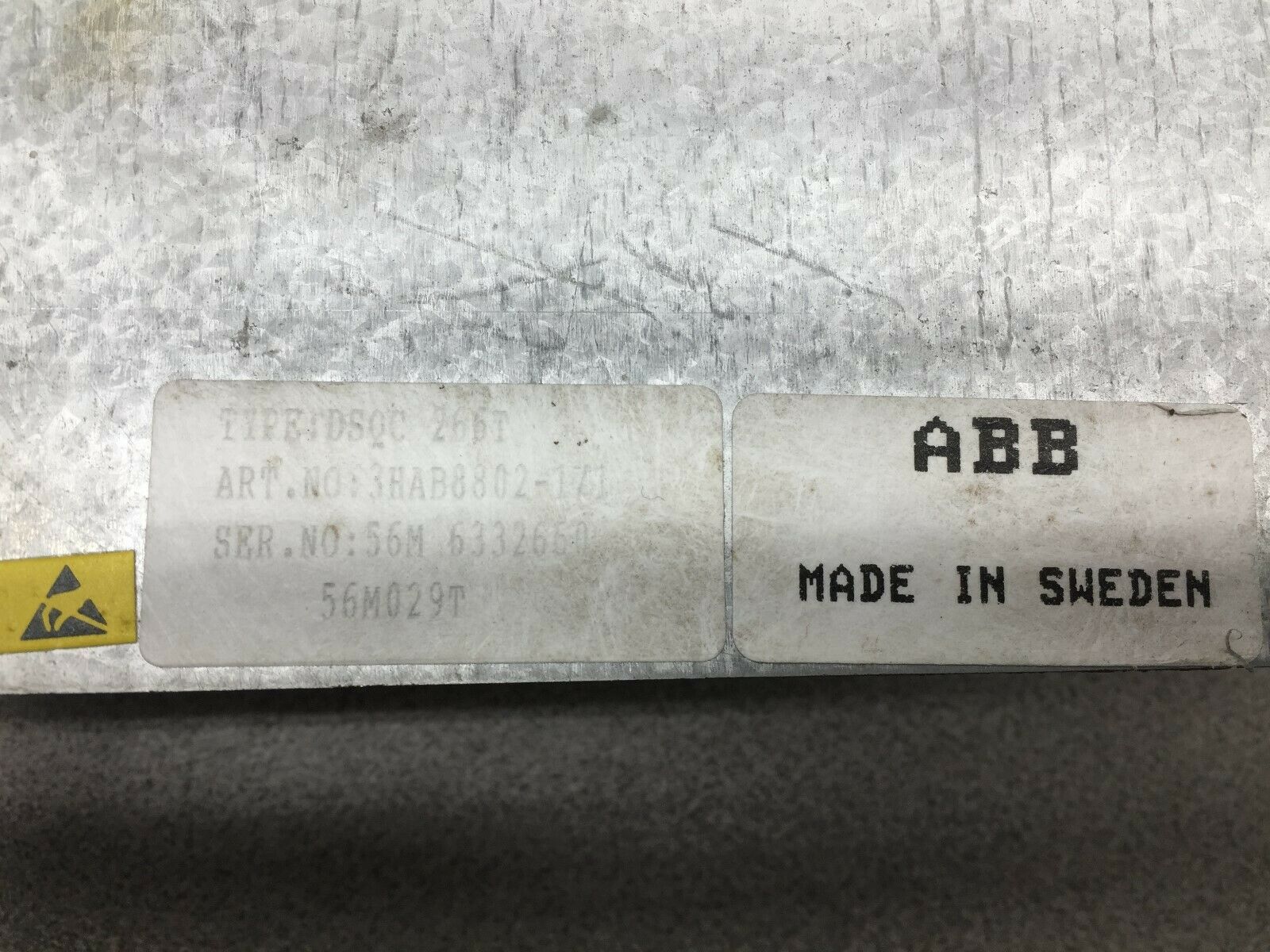 USED ABB SERVO AMPLIFIER BOARD DSQC266T