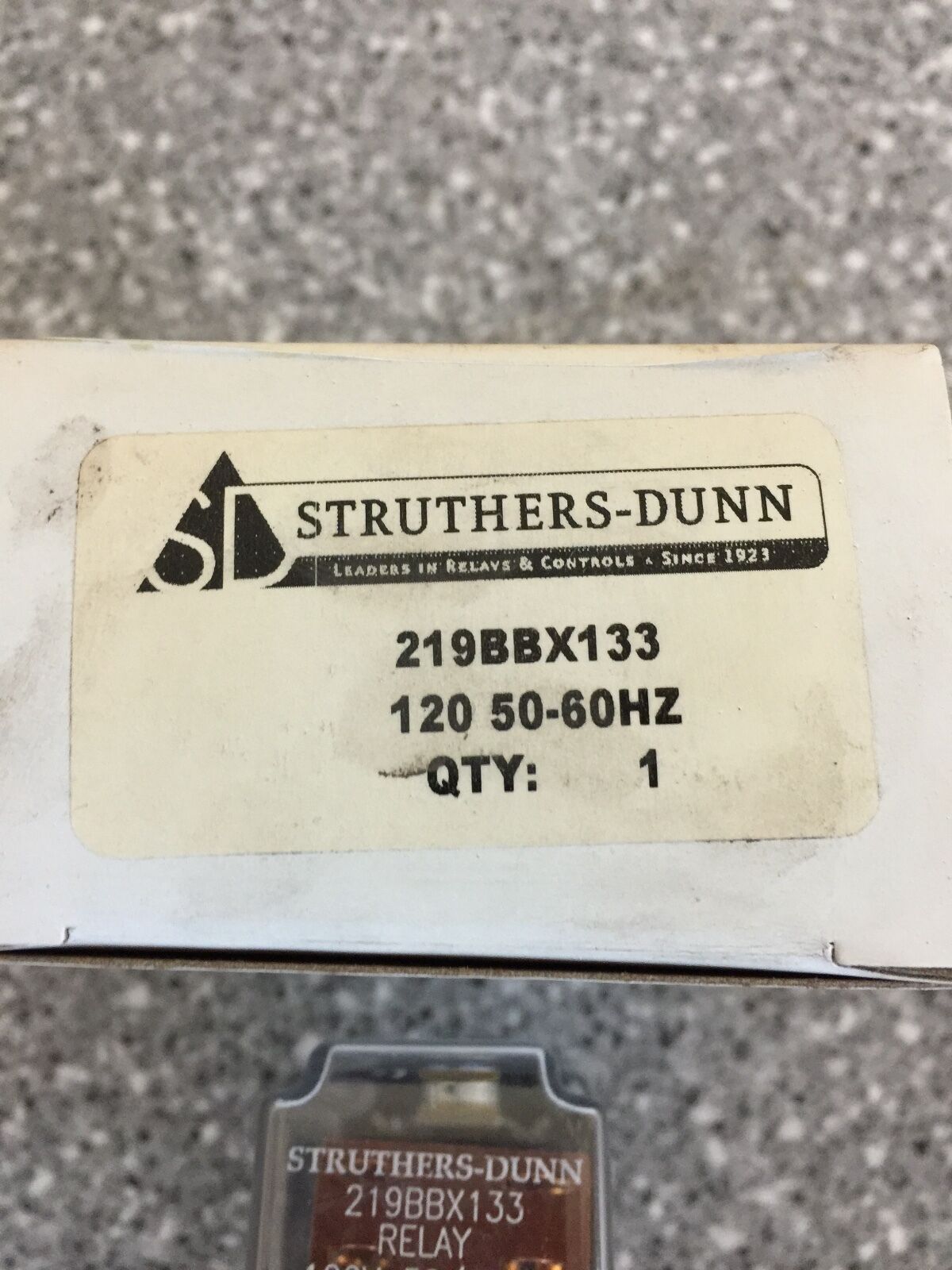 NEW IN BOX STRUTHERS-DUNN RELAY 219BBX133 (120V 50-60 HZ)