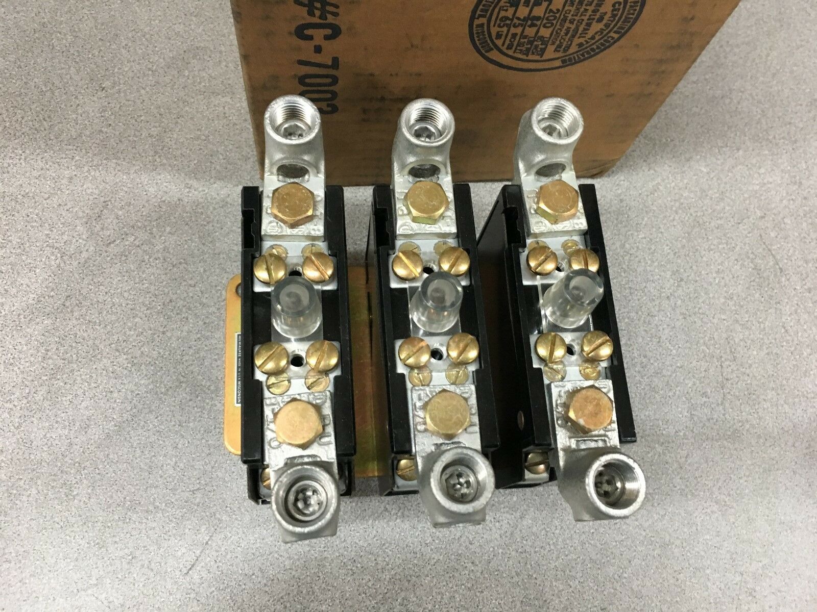 NEW ALLEN-BRADLEY SIZE 3 OVERLOAD RELAY PANEL 3 RELAYS 816-DOV16 SERIES K