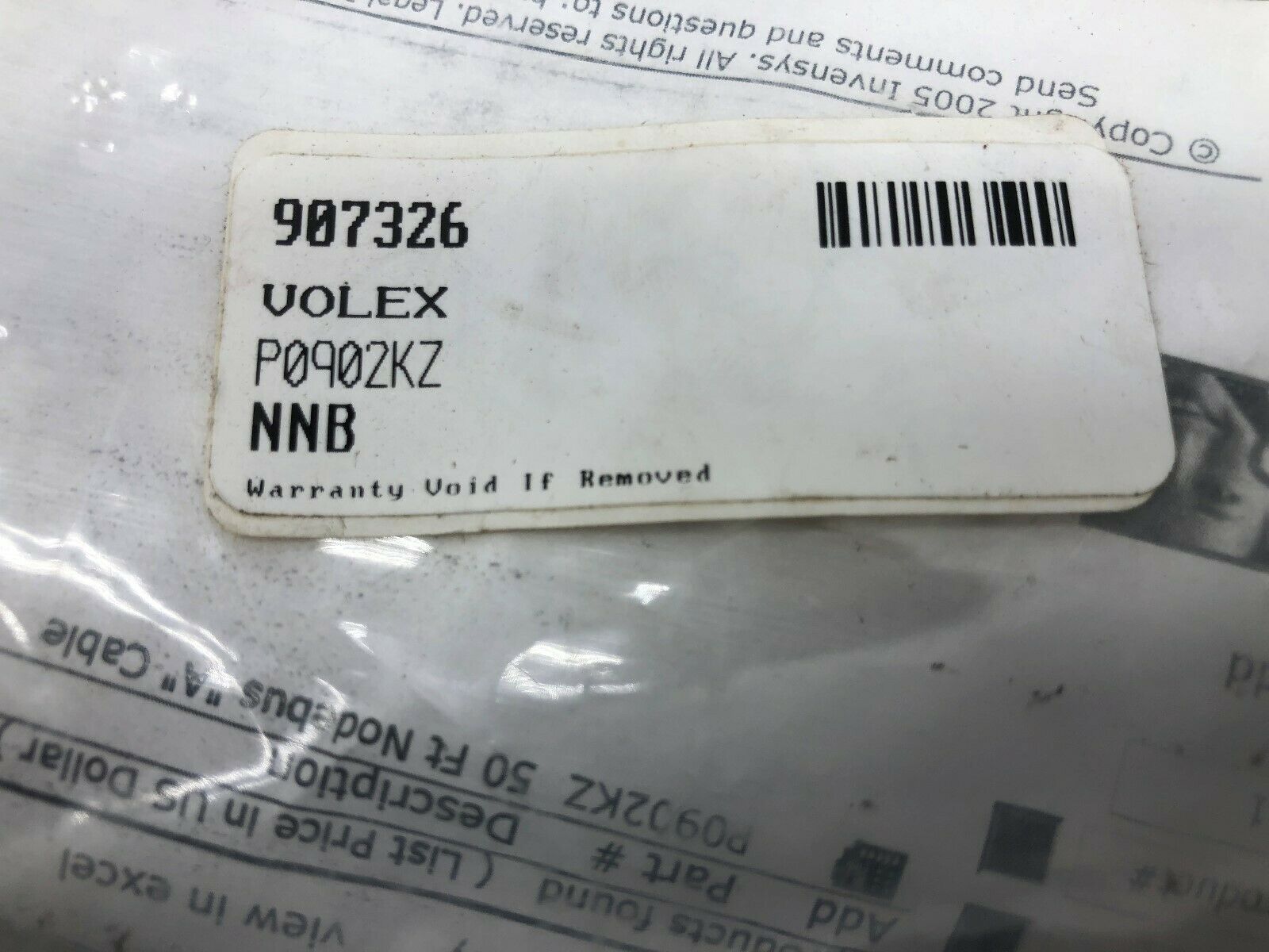 NEW IN BAG VOLEX 50' CABLE ASSY PO902KZ