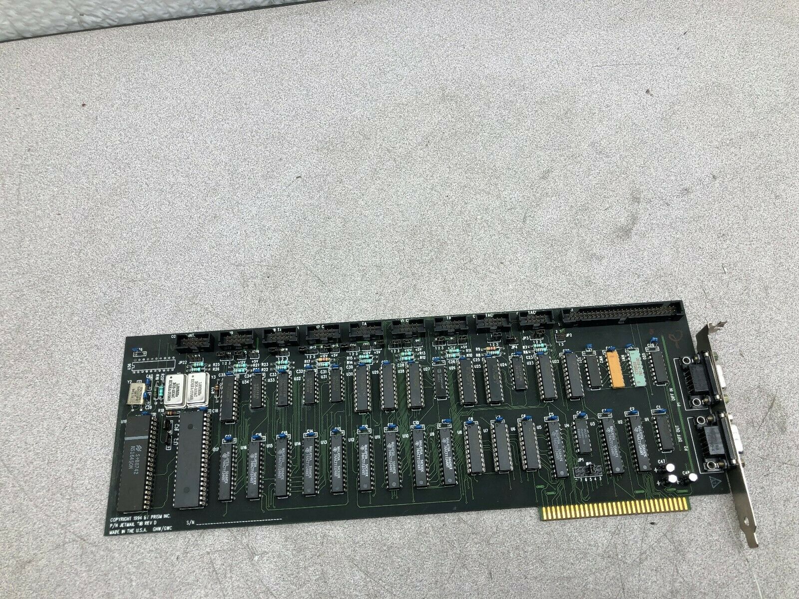 USED PRISM INC PC BOARD SERIAL INTERFACE BOARD JETMAIL SIB REV D