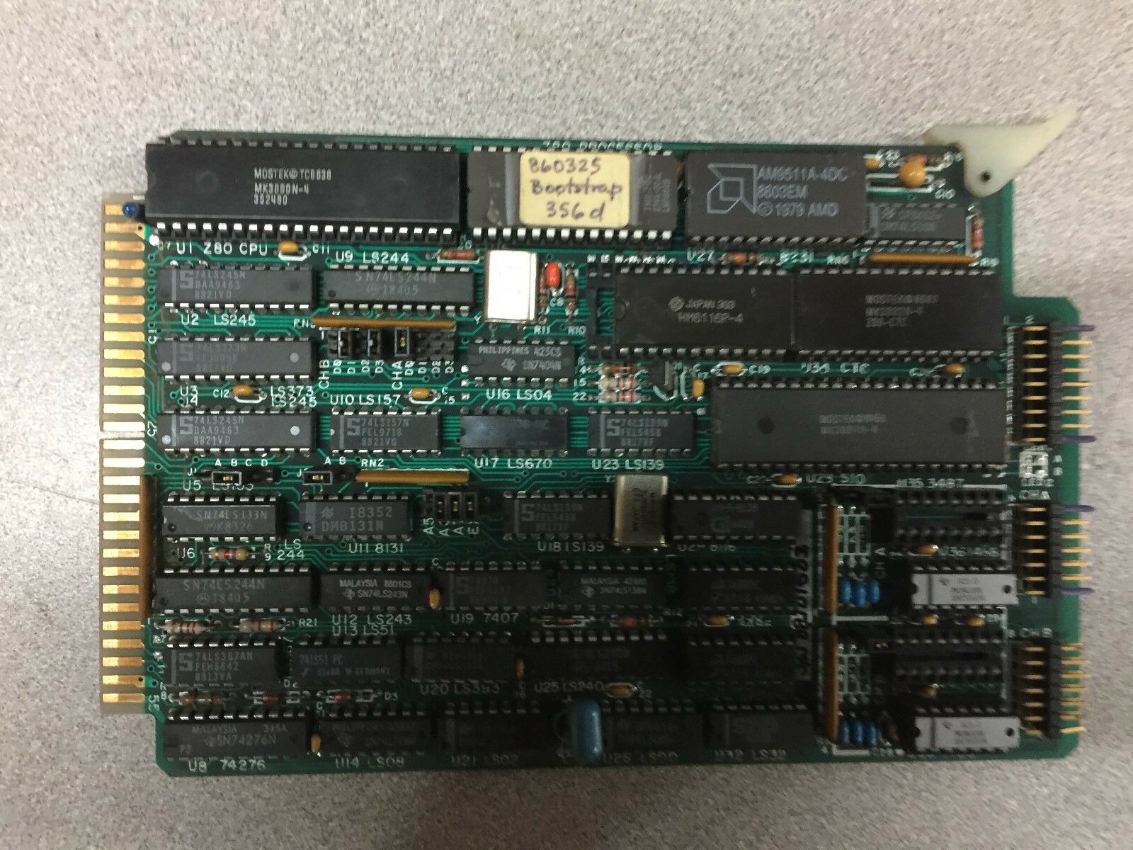 USED ALPHA OMEGA CIRCUIT BOARD Z80