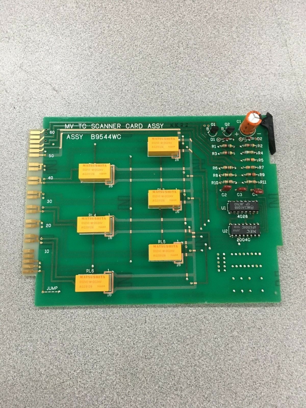 NEW NO BOX YOKOGAWA MV TC SCANNER CARD ASSEMBLY B9544WC