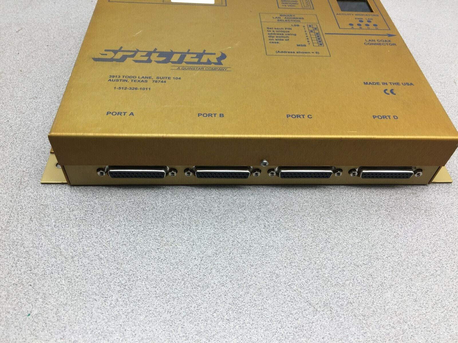 USED SPECTER PROGRAMMABLE INTERFACE NODE 68A256-BAT