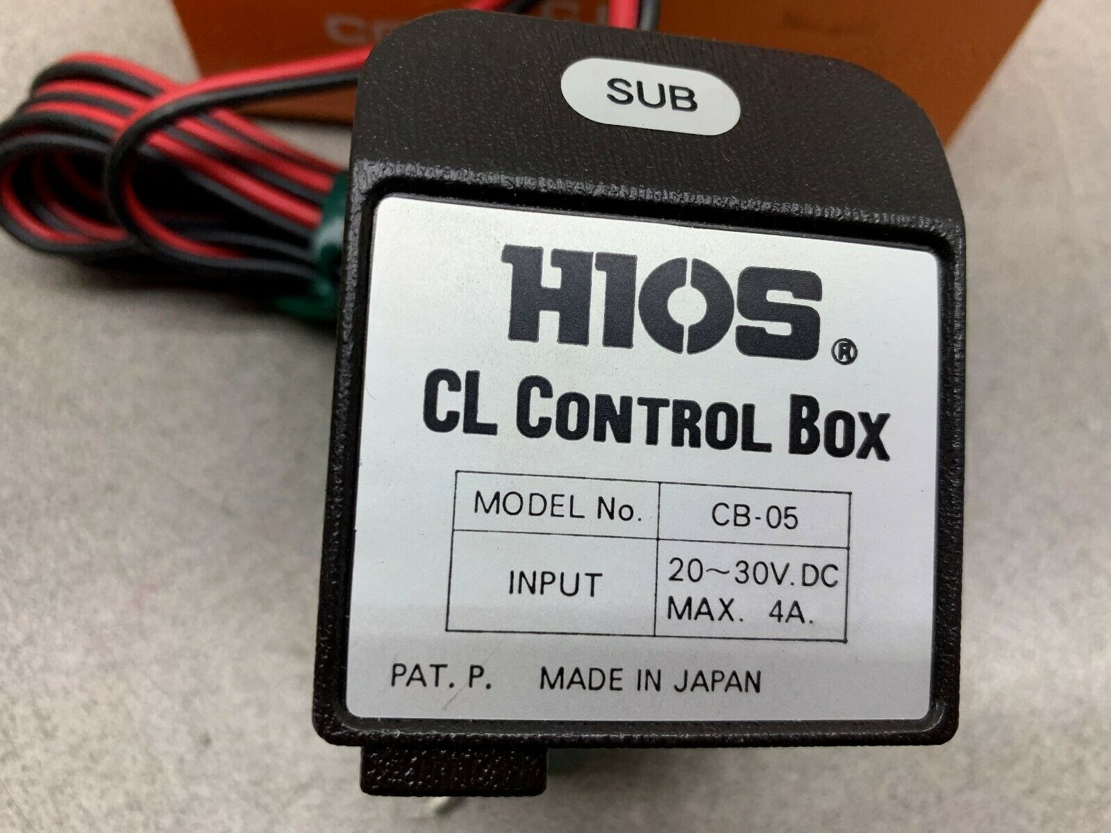 NEW IN BOX HIOS CONTROL BOX CB-05
