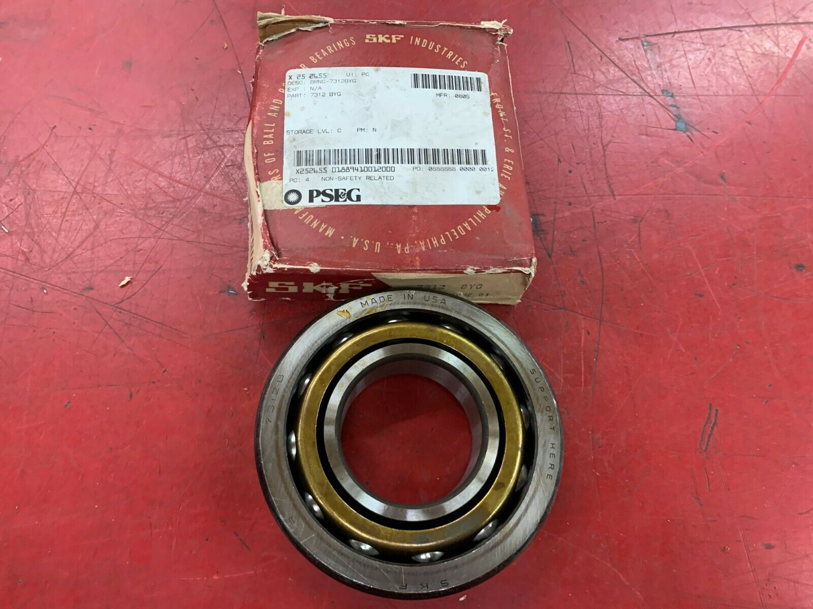 NEW IN BOX SKF ANGULAR CONTACT BEARING 7312BYG