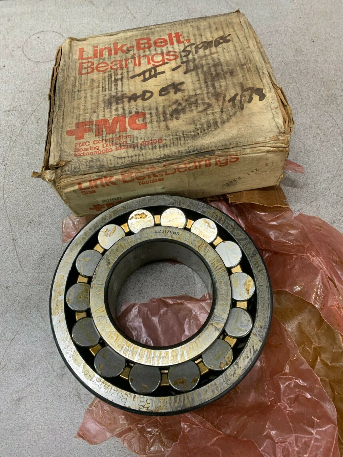 NEW IN BOX LINK-BELT 22317LBK SPHERICAL ROLLER BEARING BS218237