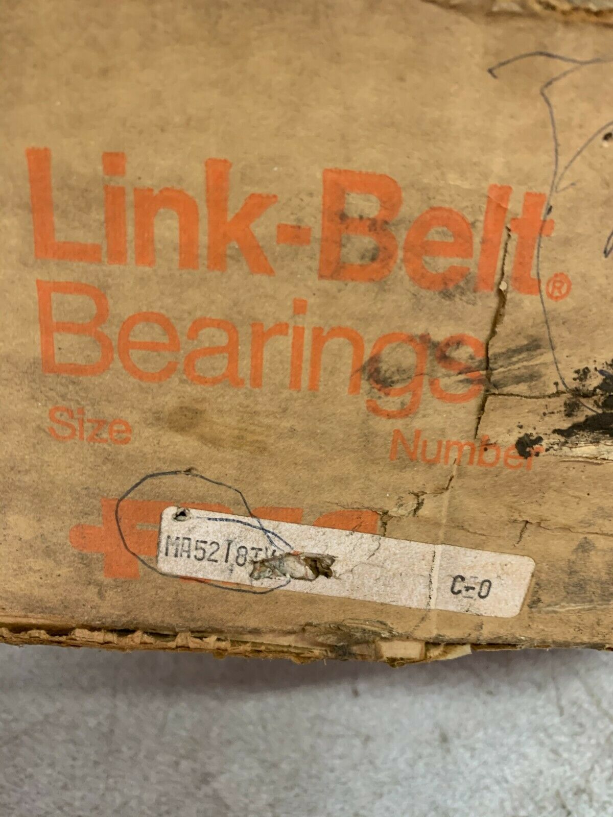 NEW IN BOX LINK-BELT M5218T ROLLER BEARING MA5218TX