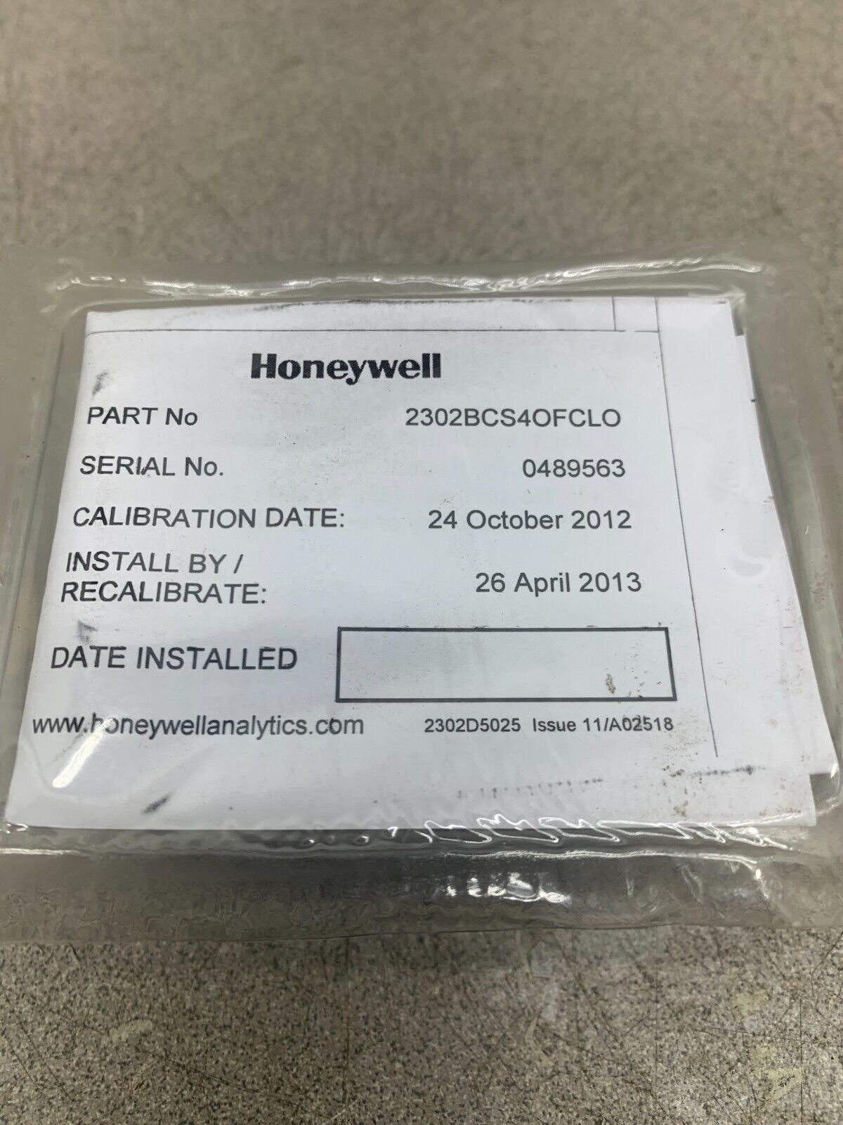 NEW IN PACKAGE HONEYWELL MONITOR 2302BCS4OFCLO