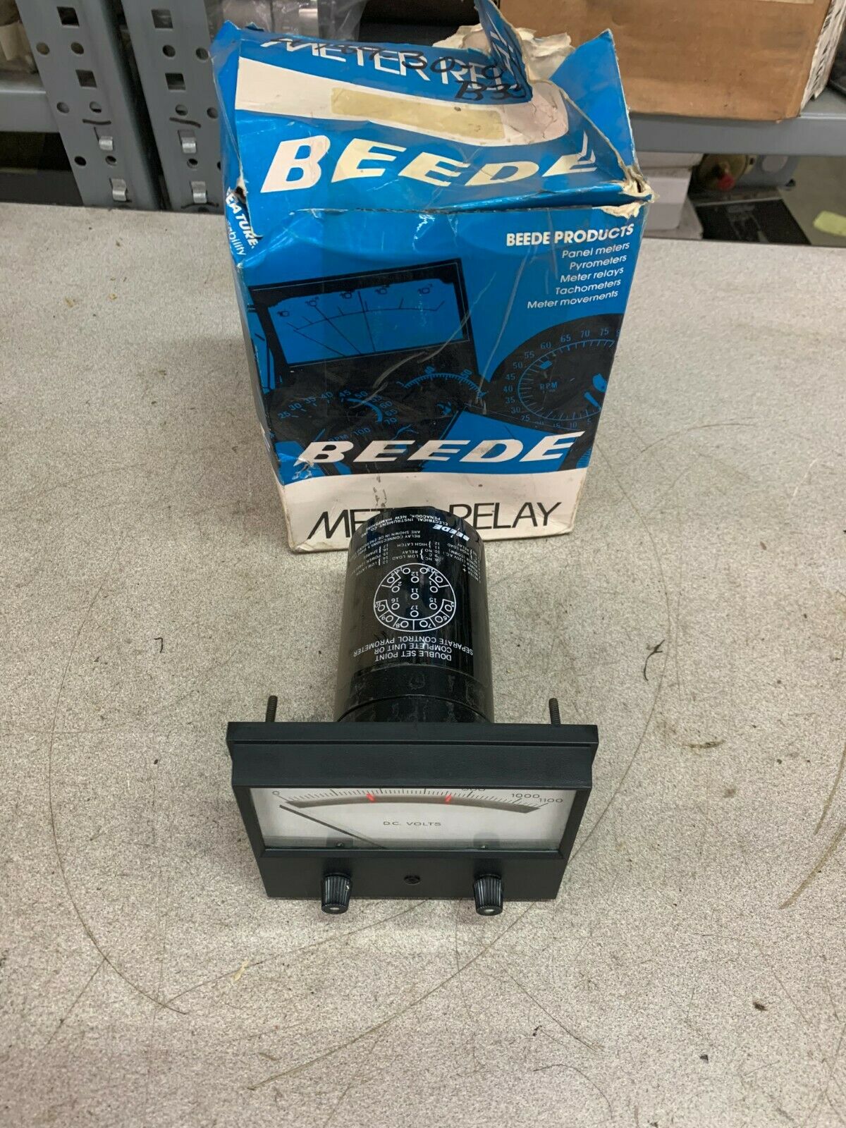 NEW BEEDE 0-1100 VDC. METER RELAY MR4-24-07