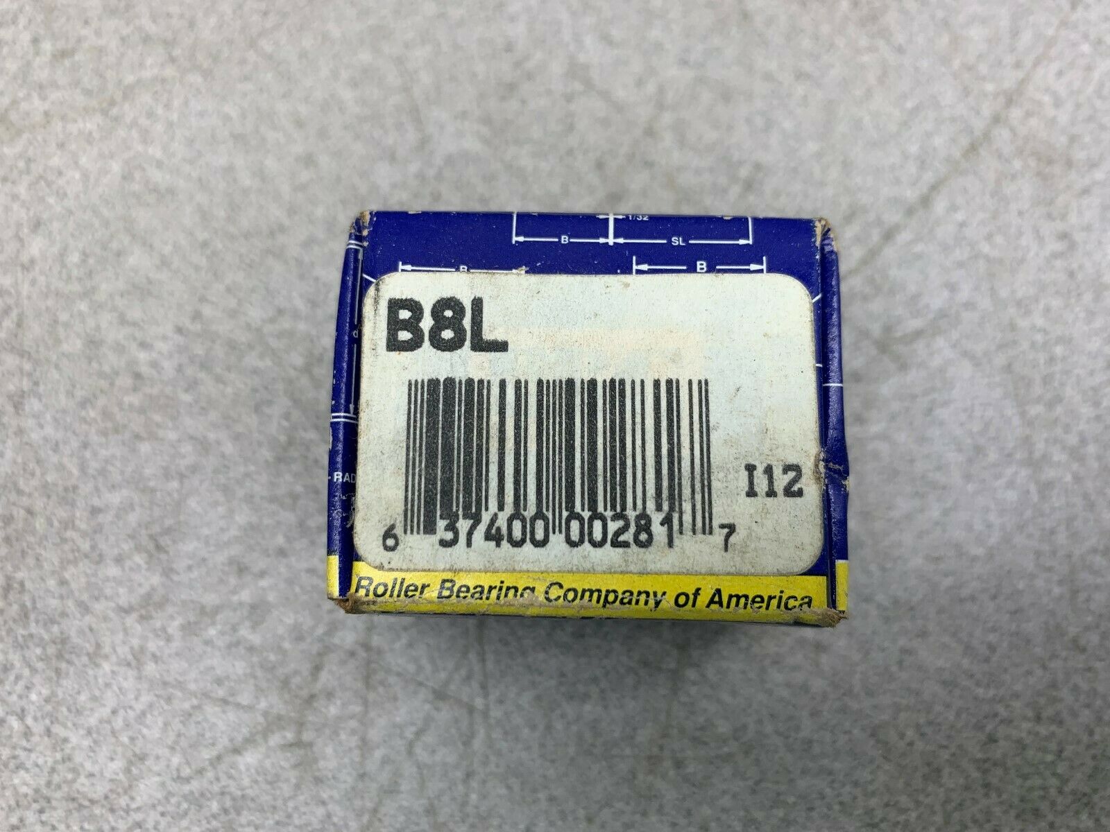 NEW IN BOX RBC BEARING B8L