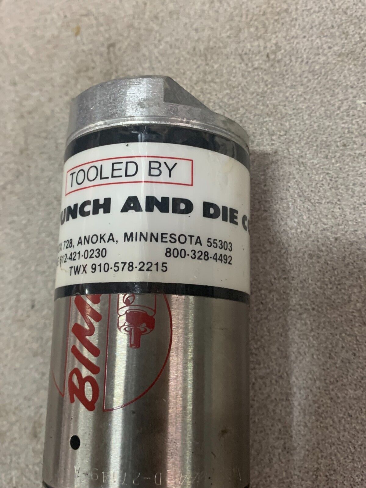 NEW NO BOX BIMBA STAINLESS CYLINDER D-27149-A