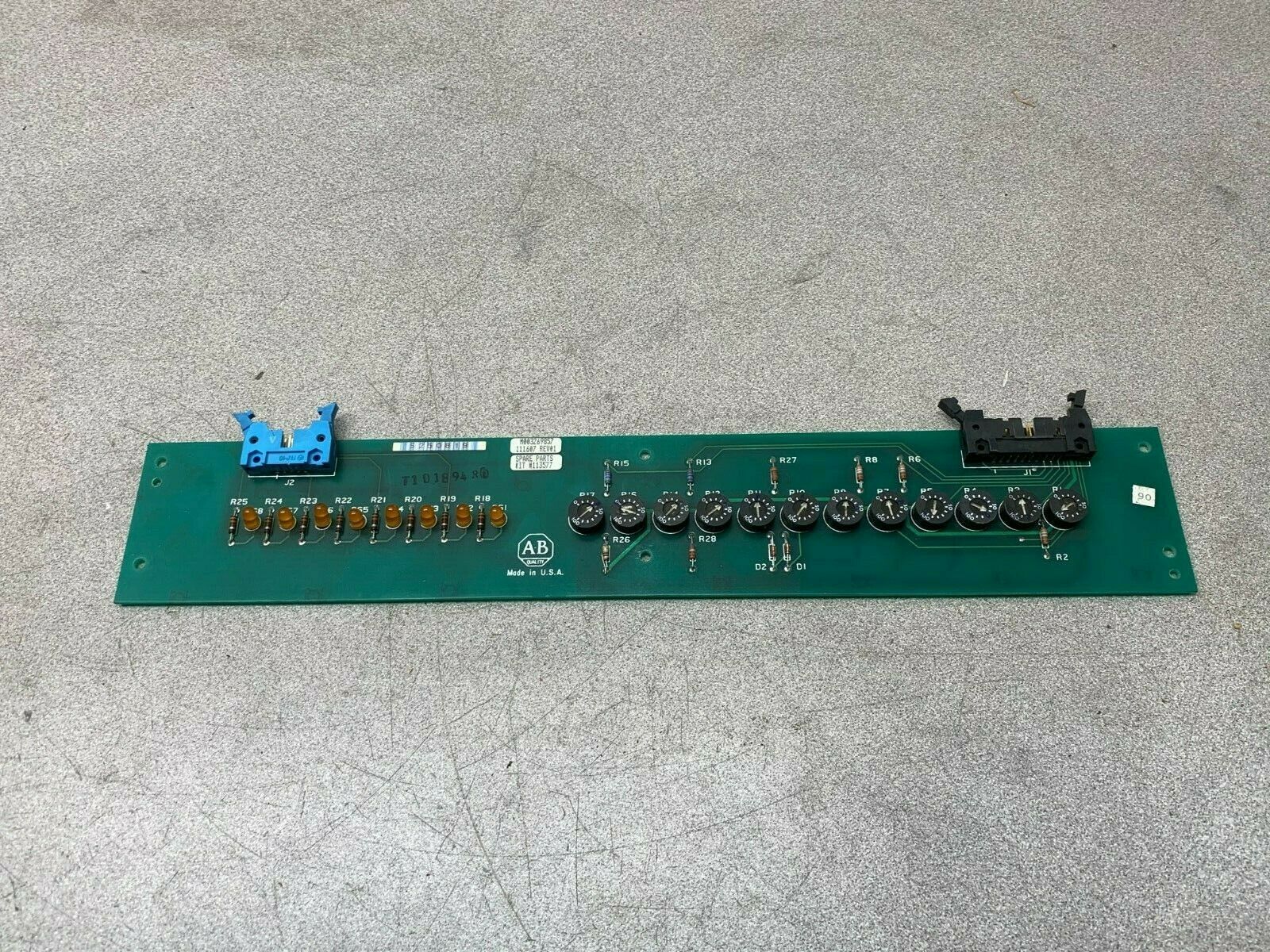 USED ALLEN-BRADLEY 111607 CIRCUIT BOARD 113577