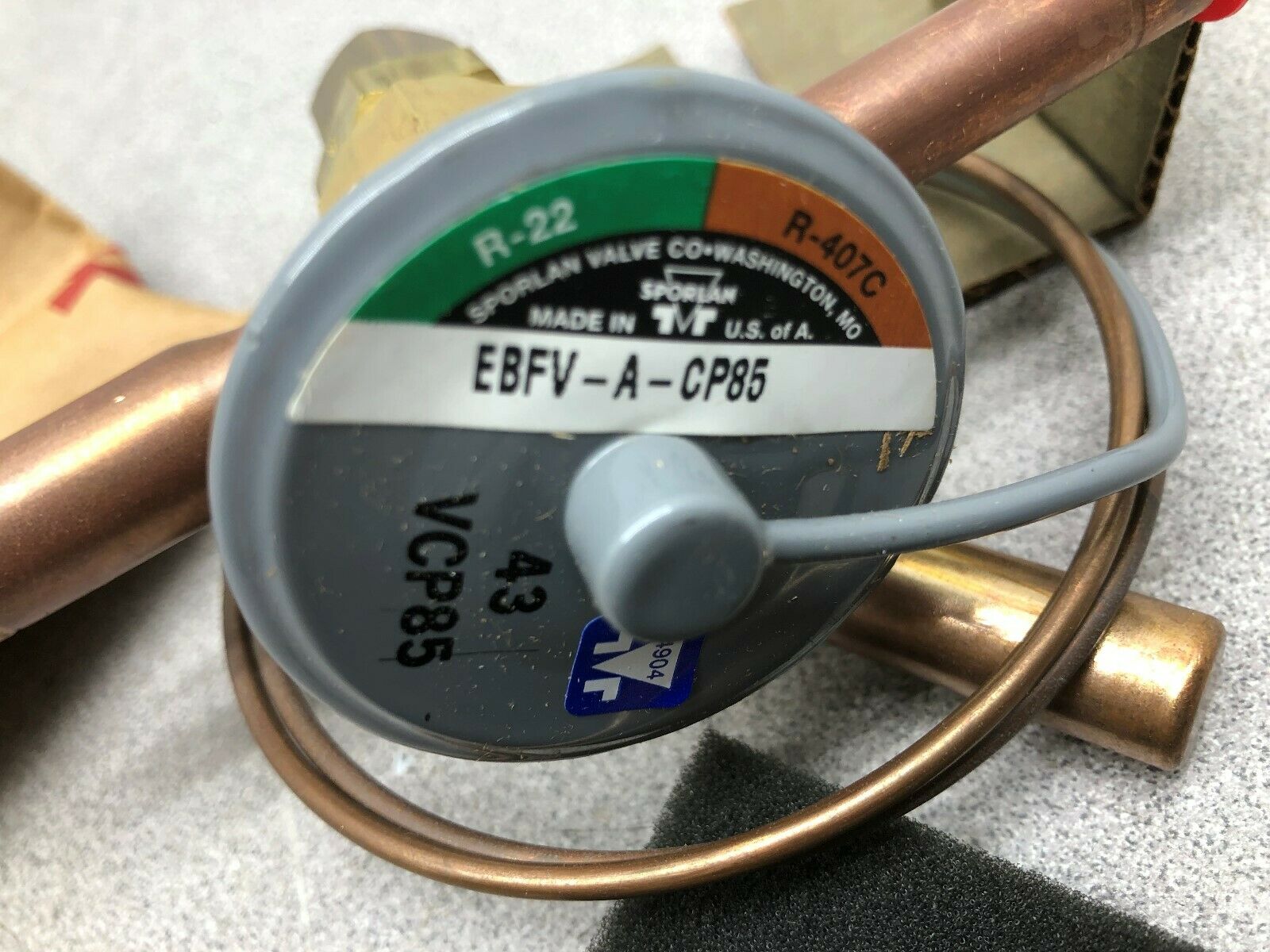 NEW IN BOX SPORLAN EXPANSION VALVE EBFV-A-CP85