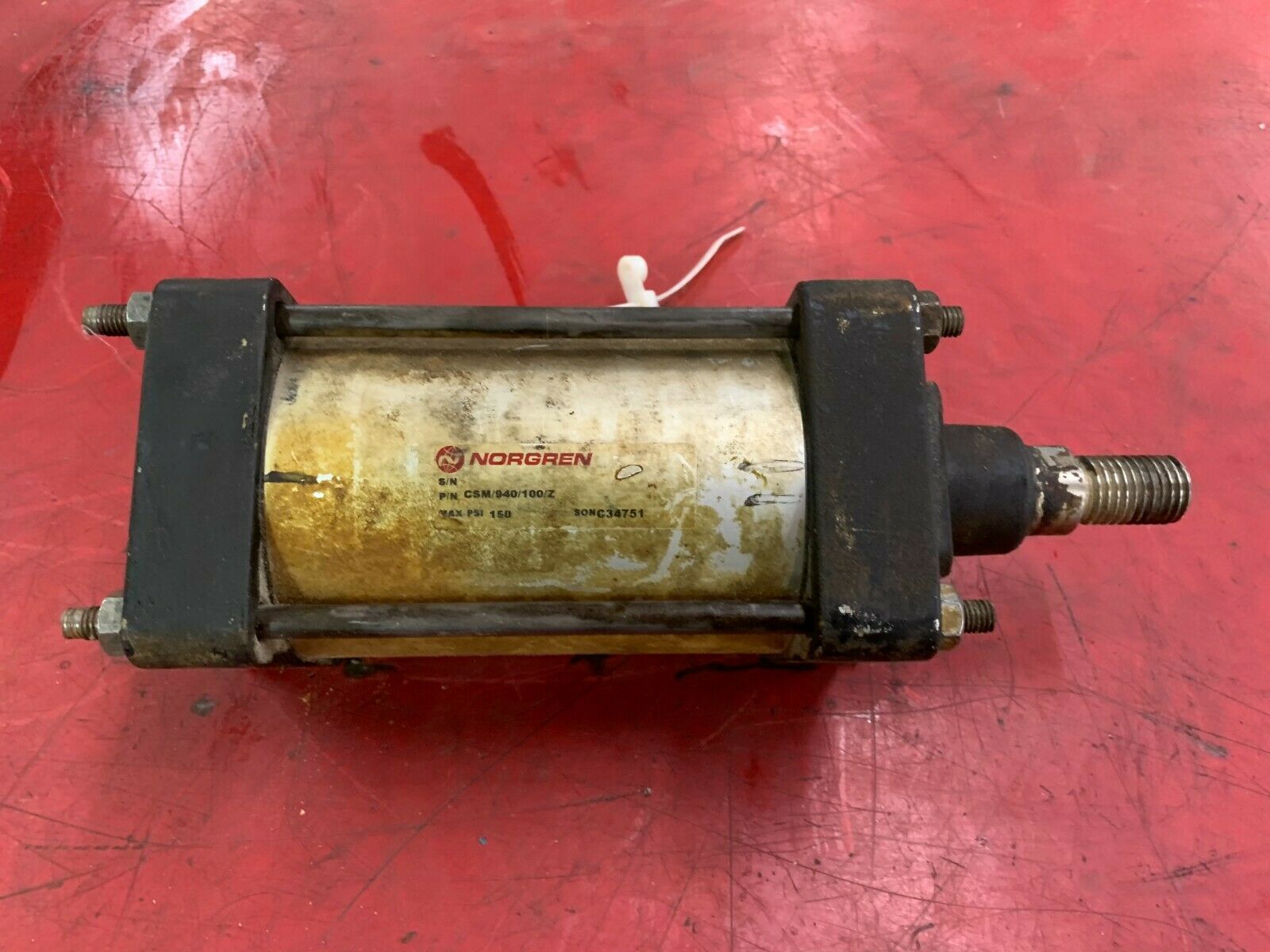 USED NORGREN PNEUMATIC CYLINDER CSM/940/100/Z