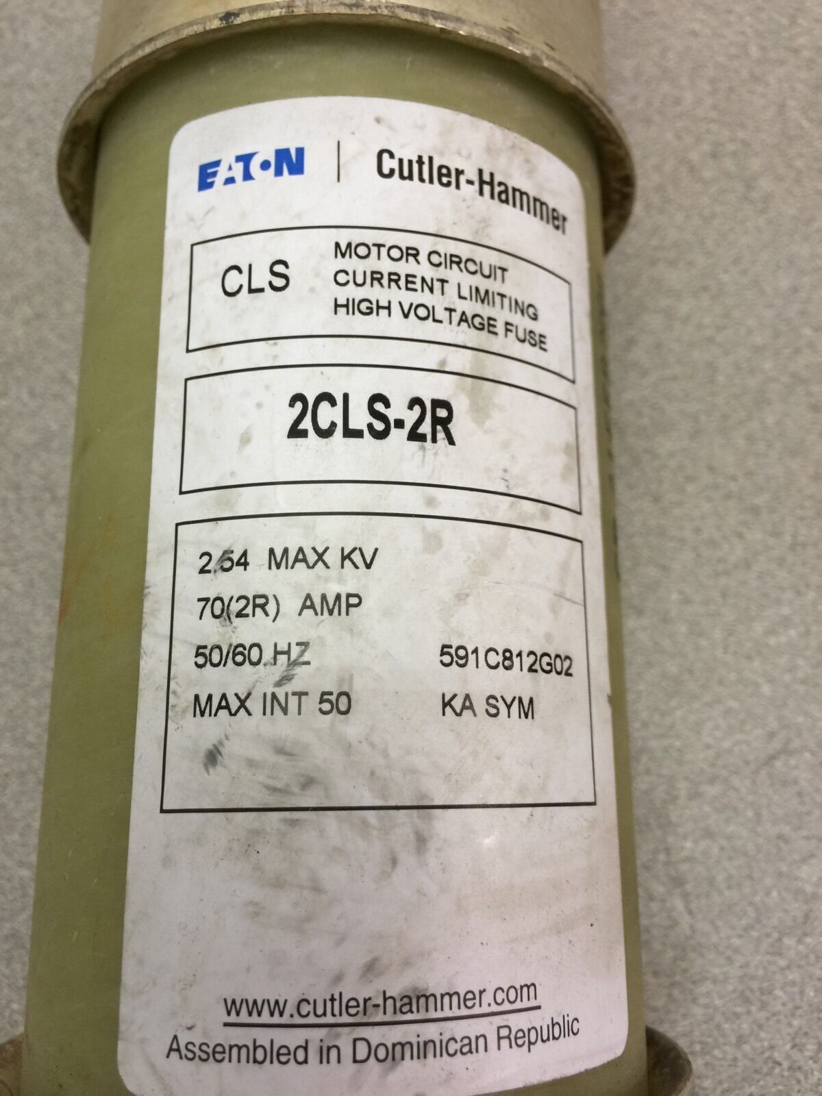 NEW NO BOX CUTLER-HAMMER 70AMP 2.54 KVA CURRENT LIMITING FUSE 2CLS-2R