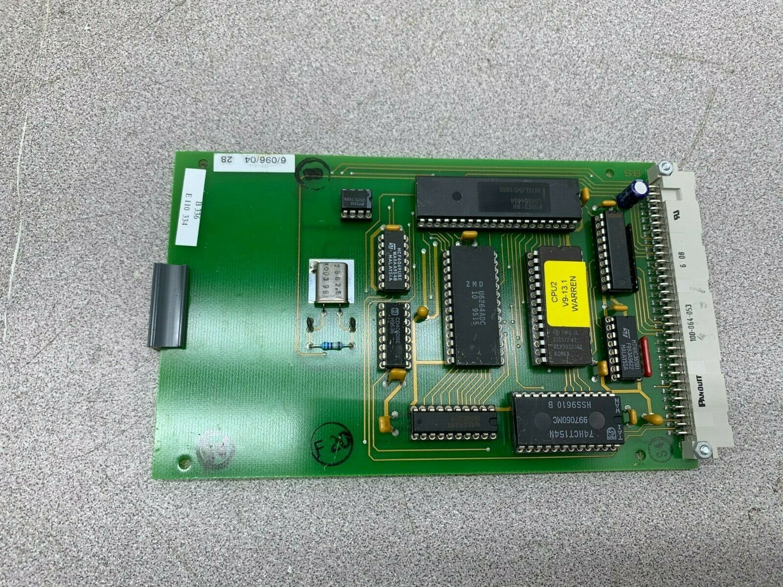 USED EMHART CIRCUIT BOARD E110334