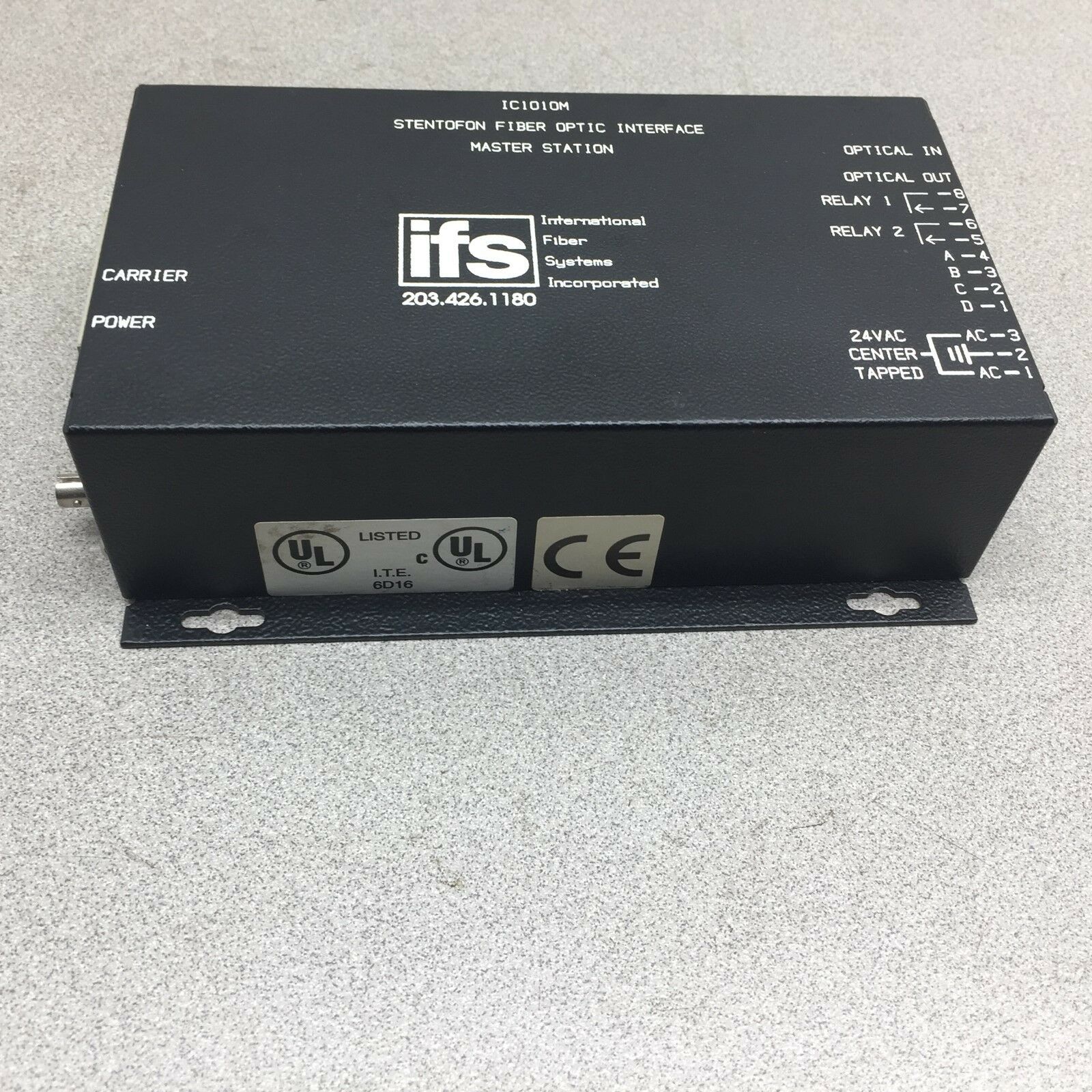 NEW NO BOX IFS STENTOFON FIBER OPTIC INTERFACE MASTER STATION IC1010M