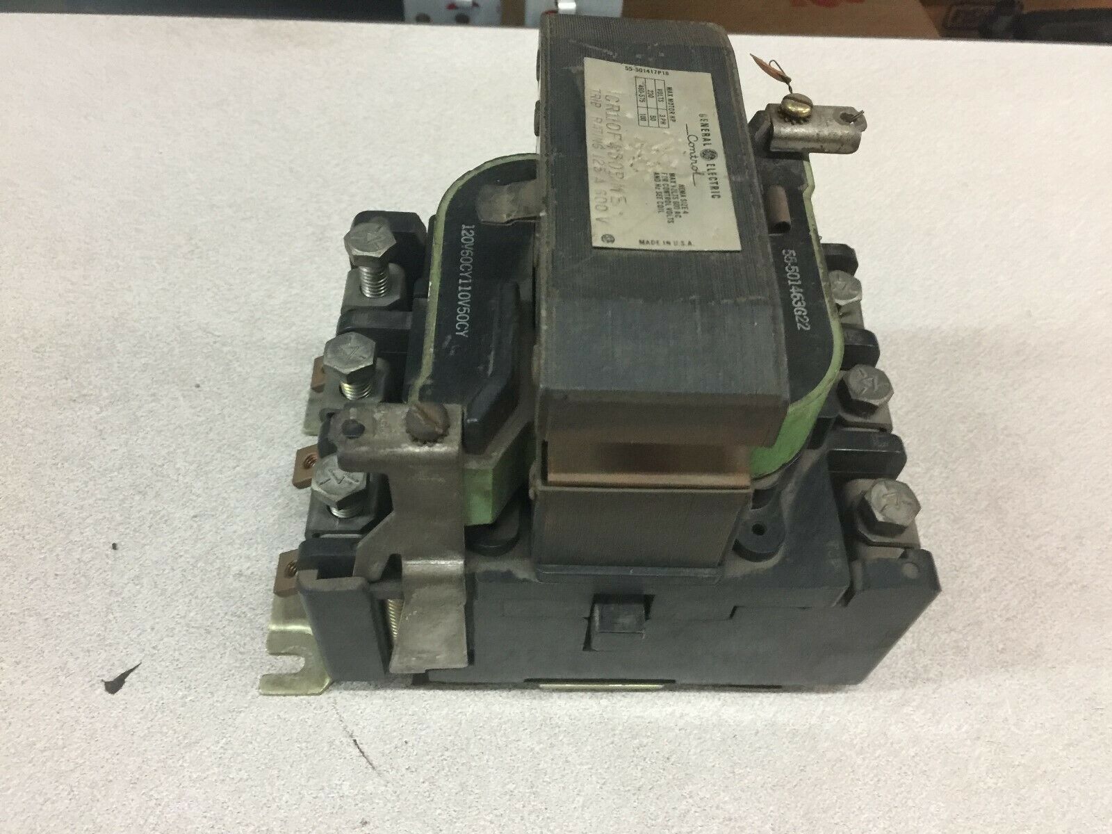 USED GE SIZE 4 600VAC 100HP 120VAC COIL CONTACTOR CR110F400BME