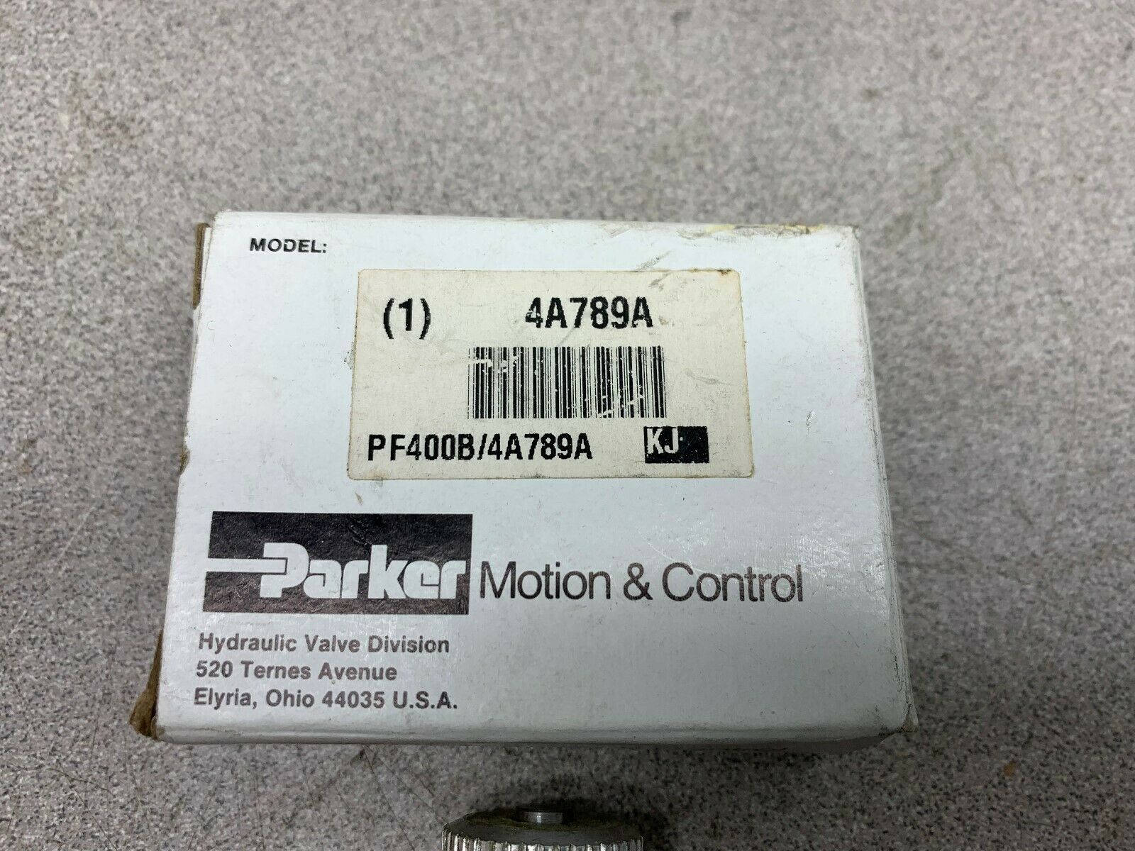 NEW IN BOX PARKER VALVE 4A789A