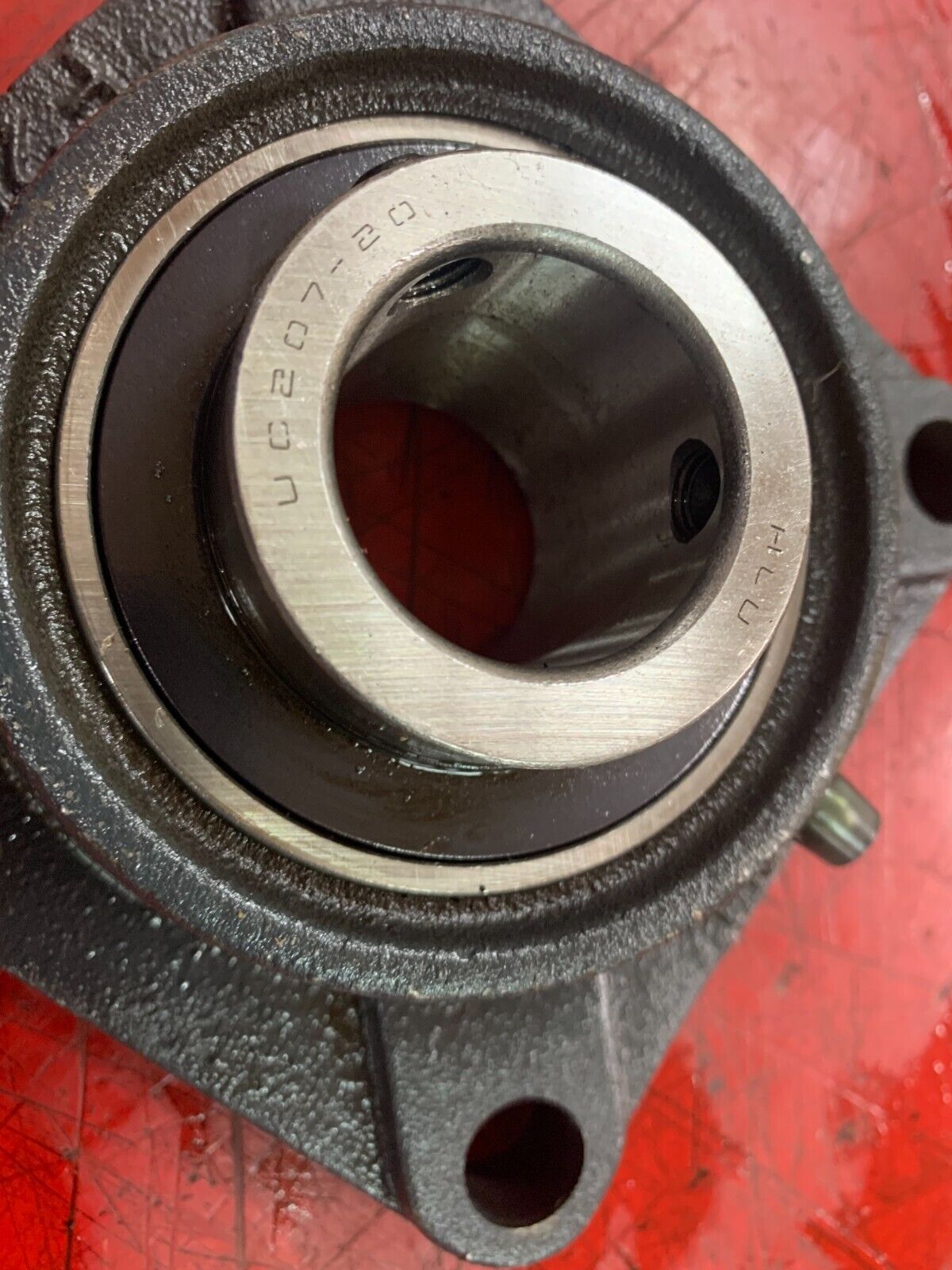 NEW NO BOX HLU 4-BOLT F207 FLANGE BEARING UC207-20