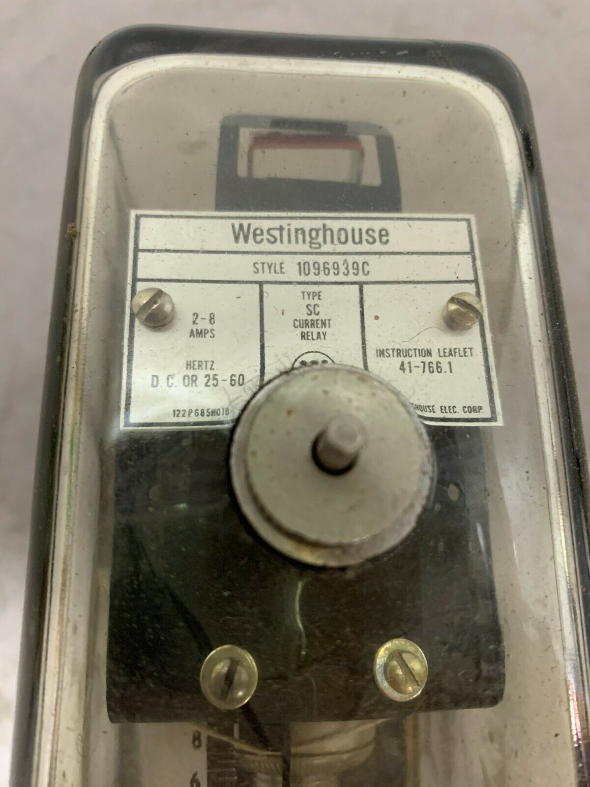 NEW NO BOX WESTINGHOUSE CURRENT RELAY 1096939C