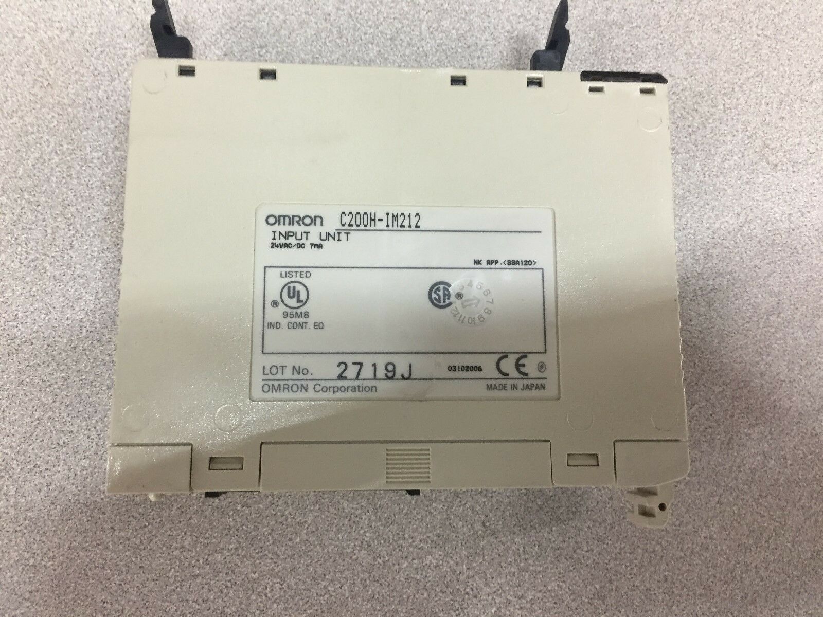 USED OMRON INPUT MODULE C200H-IM212